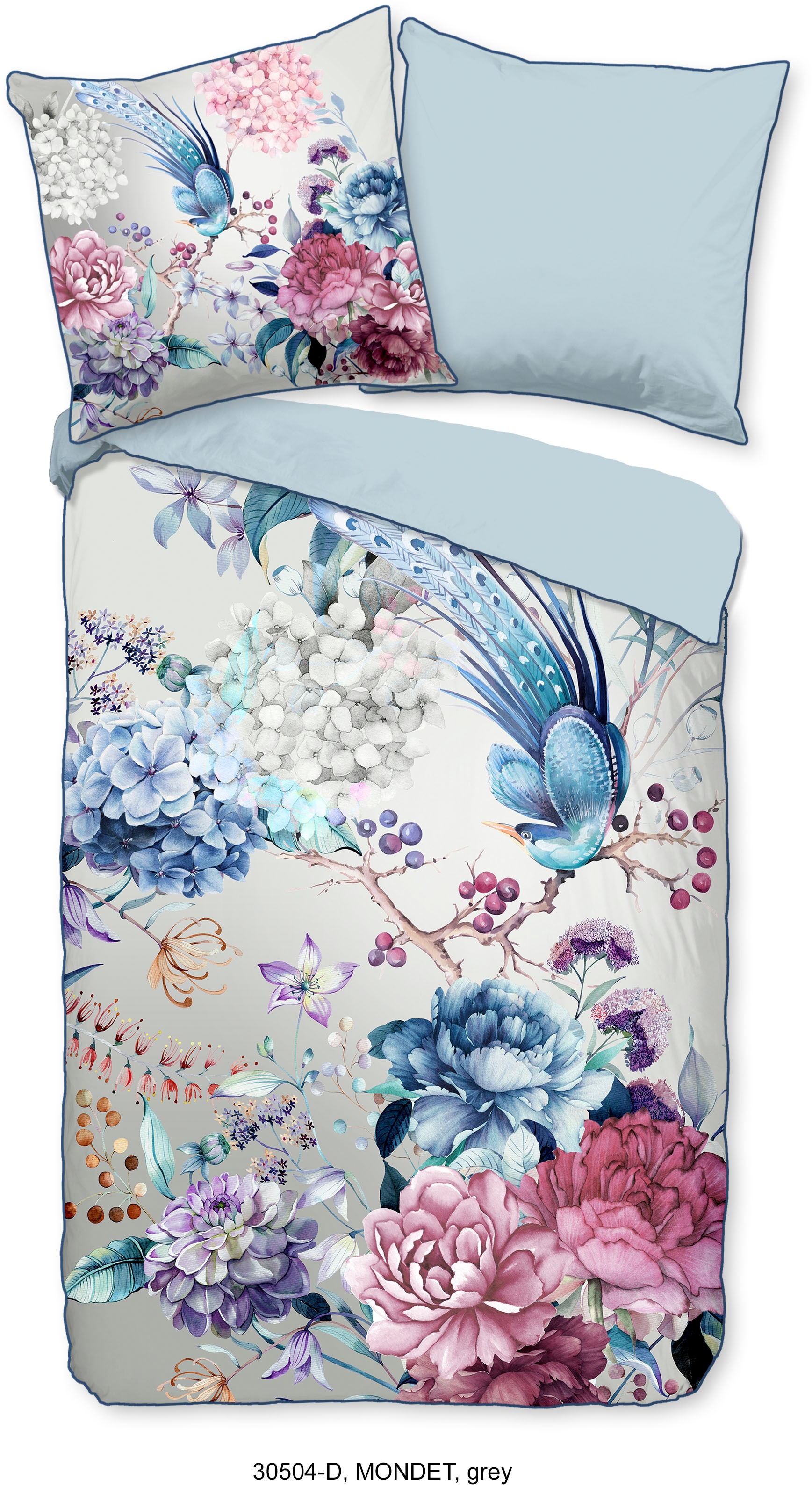 Descanso Wendebettwäsche "Ignadi" 2 Stk. tlg. Baumwolle, Satin, 135x200, Bi günstig online kaufen