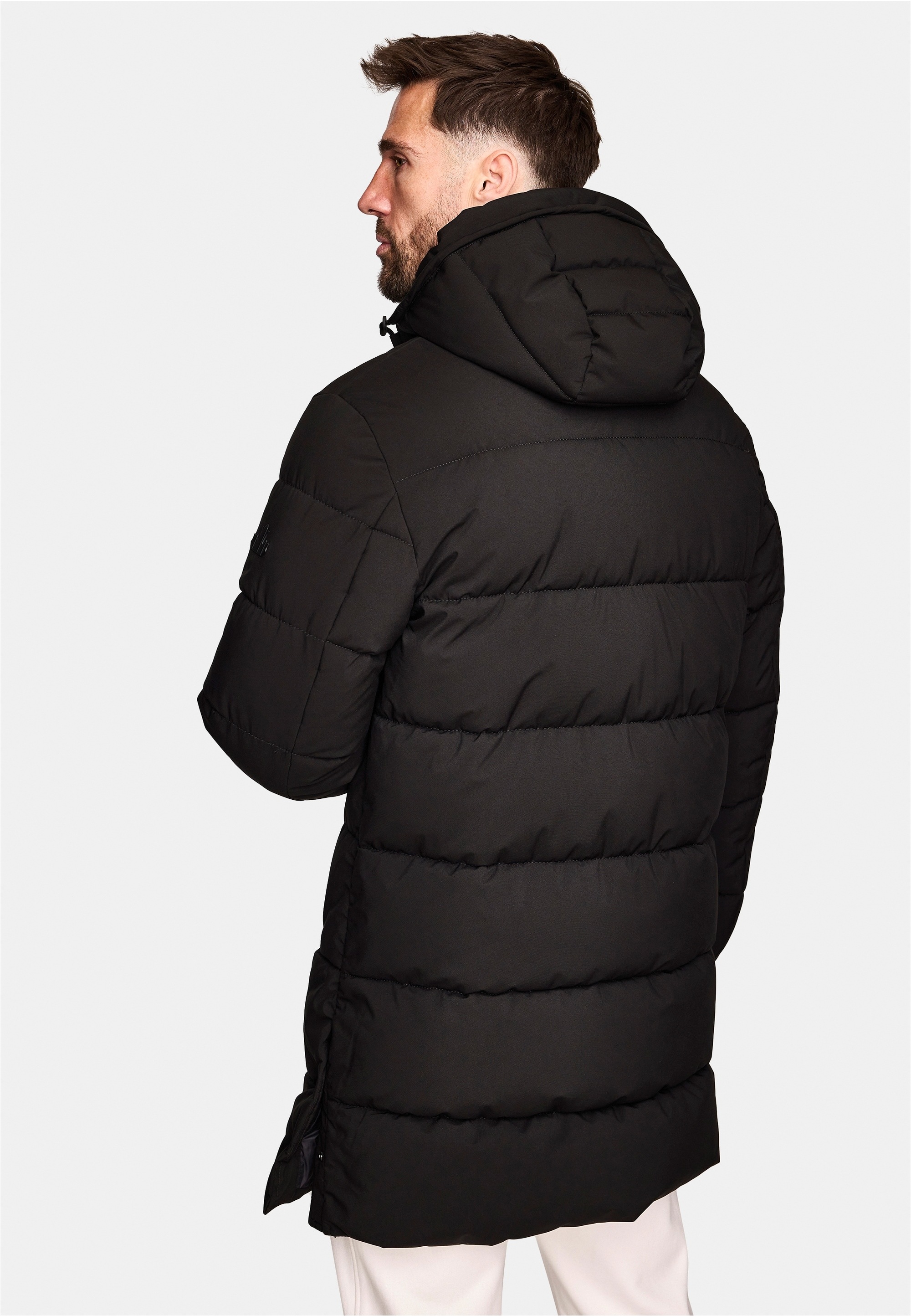 Parka NEW CANADIAN, Herren, Gr. 62, schwarz, 100% Polyester, unifarben, lang, ohne Ausschnitt, Jacken Parka, im tollen Stepp-Design 3