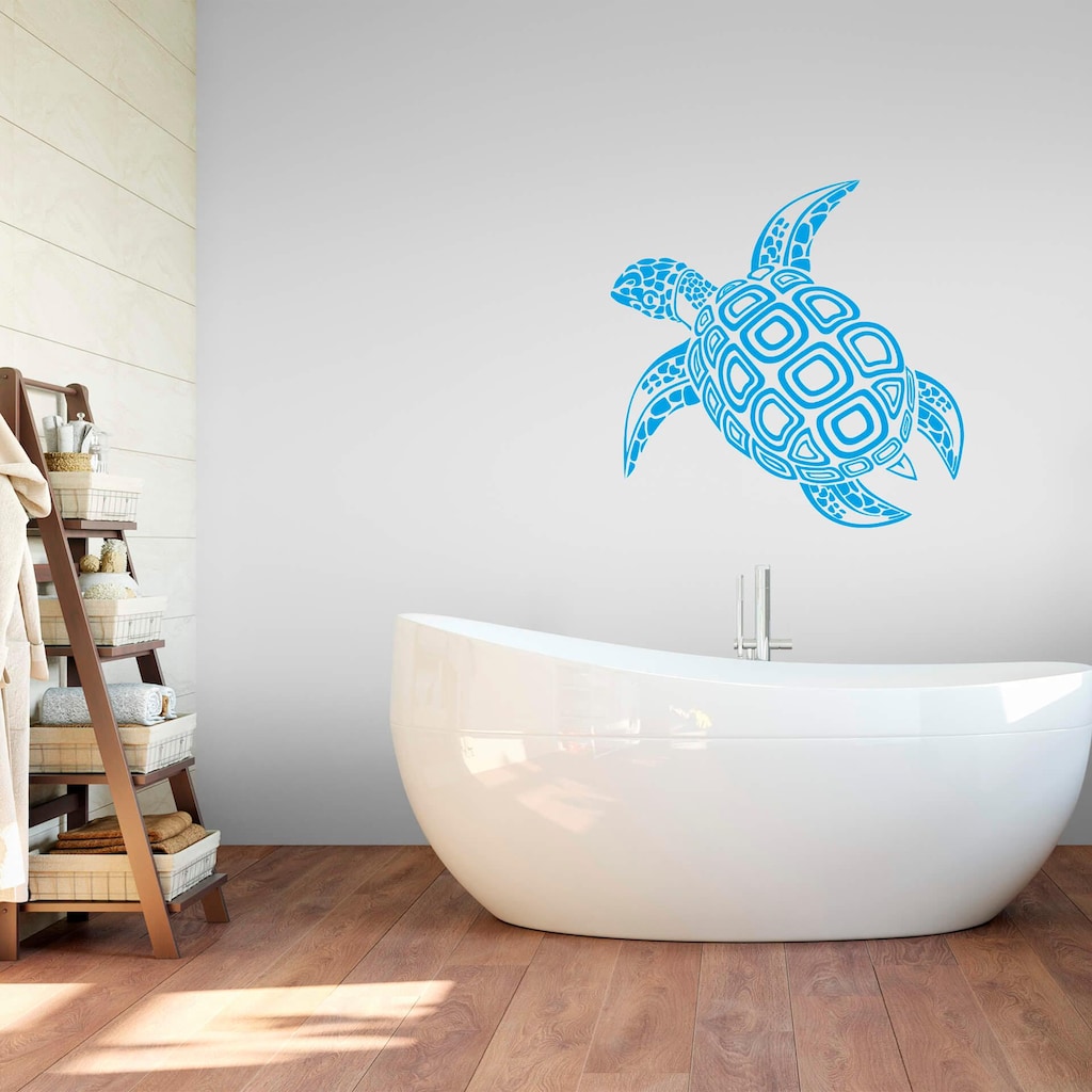 Wall-Art Wandtattoo »Badezimmer Schildkröte«