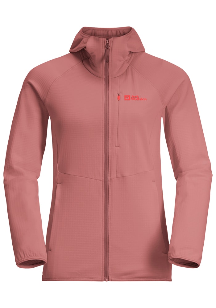 Jack Wolfskin Fleecejacke »KOLBENBERG HOODED FZ W«, mit Kapuze
