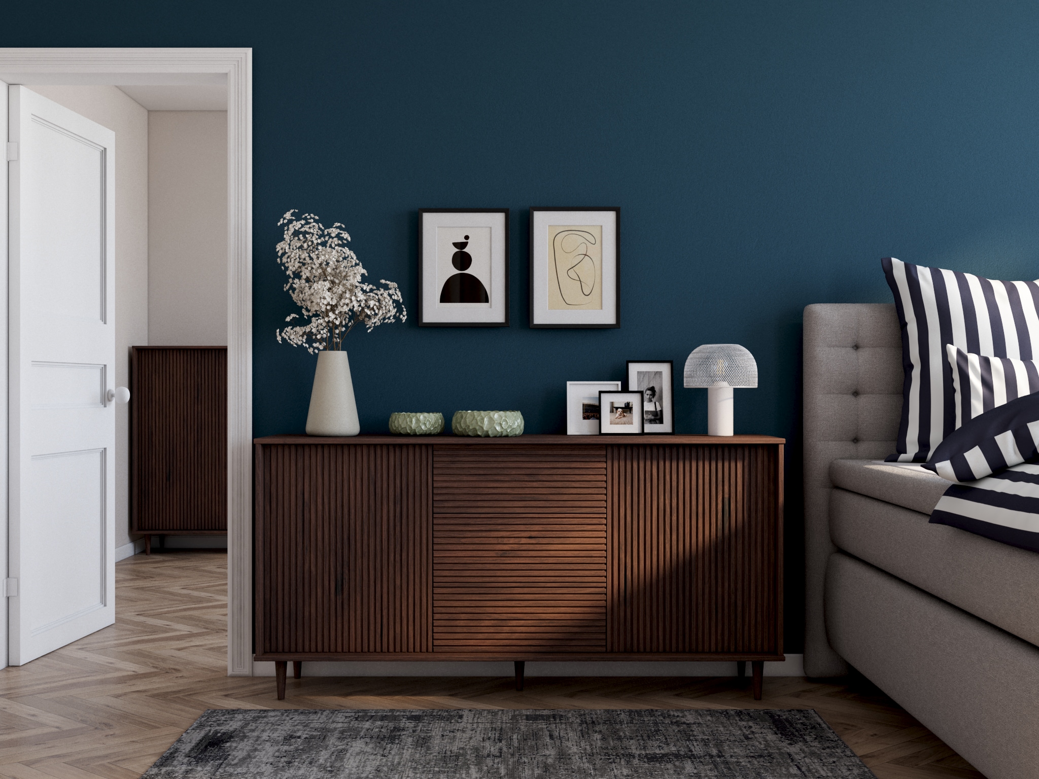 my home Teppich »Hamsa« rechteckig 9 mm Höhe dezenter Glanz, Schrumpf-Garn-Effekt, im Vintage-Look, dichte Qualität