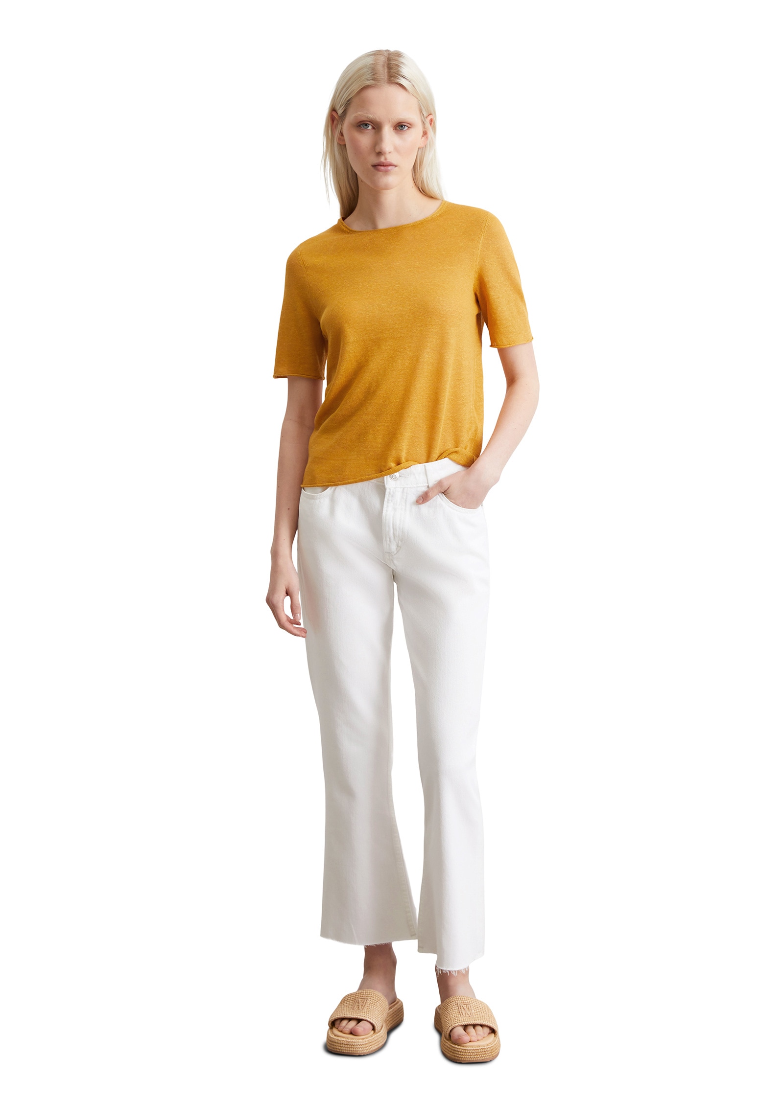 Marc O'Polo Strickpullover »aus reinem Leinen«
