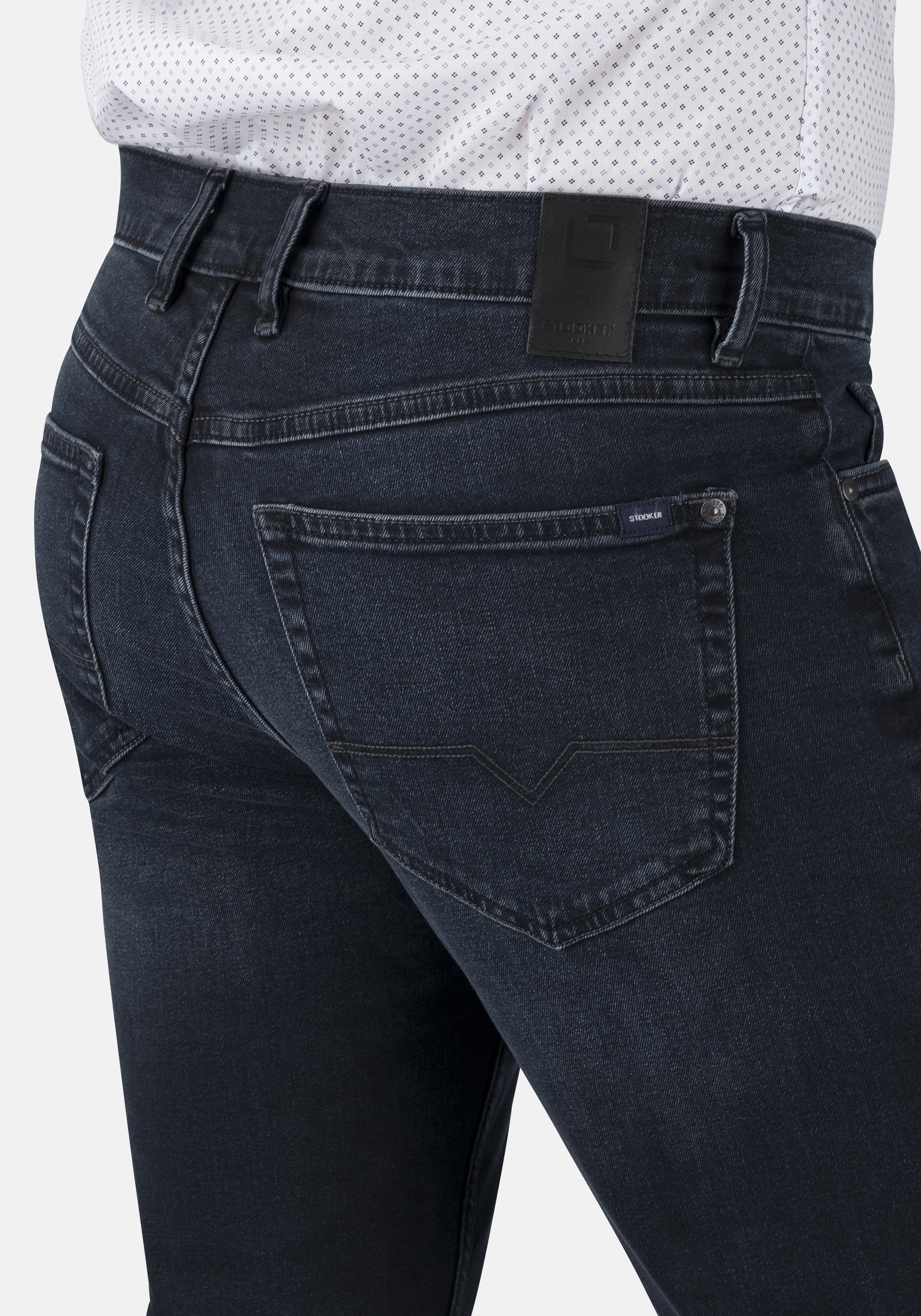 Stooker Men 5-Pocket-Hose »Frisco Denim Straight Fit Men«, Straight Fit Casual Clean Wash Twill Coloured Comfort Flex! für Herren