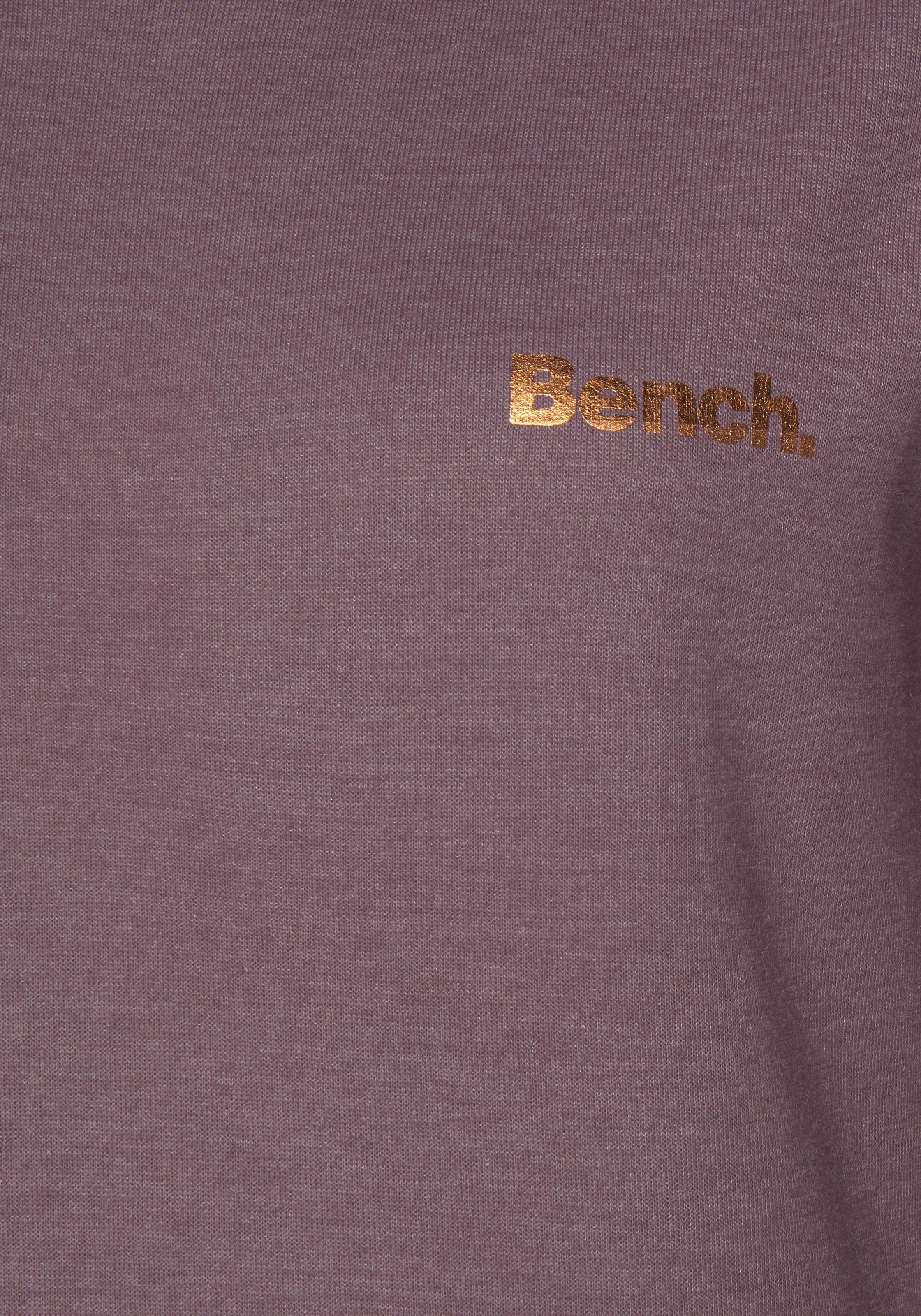 Bench. Loungewear Longsweatshirt, mit Stehkragen in Layeroptik und Kängurutasche, Loungewear