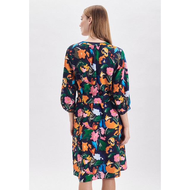 seidensticker Sommerkleid »Schwarze Rose«, 3/4-Arm V-Neck Floral bestellen  | BAUR