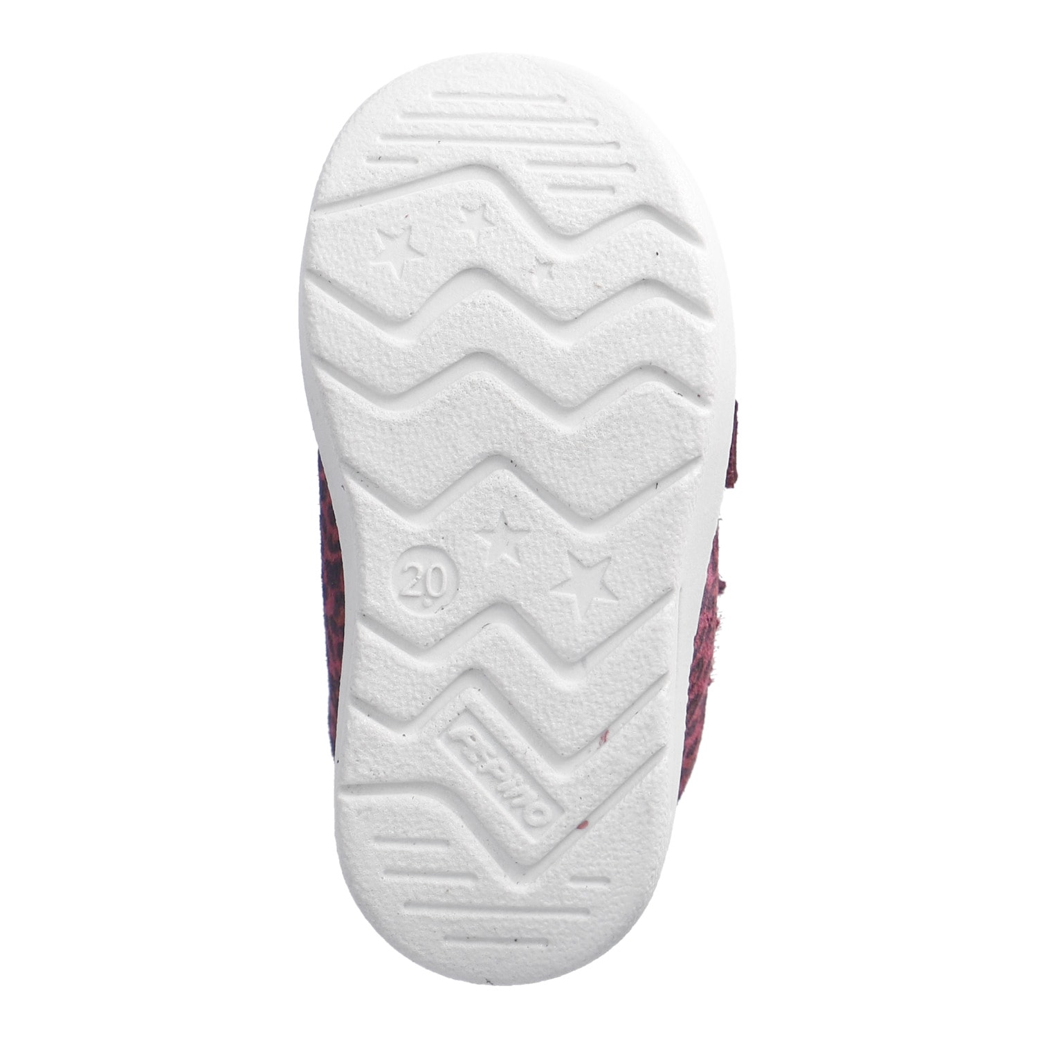 PEPINO by RICOSTA Sneaker »LIA, WMS: mittel«  Klettschuh, Babyschuh mit Kontrastbesatz, Größenschablone zum Download