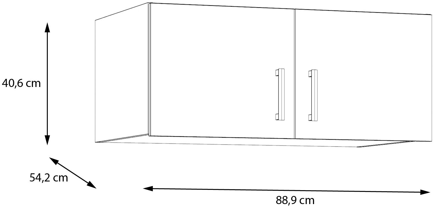 FORTE Schrankaufsatz, Schrankaufsatz, Stauraum, Raumnutzung