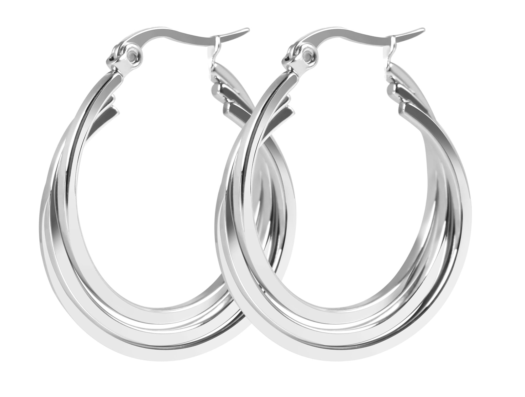 Adelia´s Paar Creolen "Damen Ohrringe – Creole aus Edelstahl" Eine schöne G günstig online kaufen