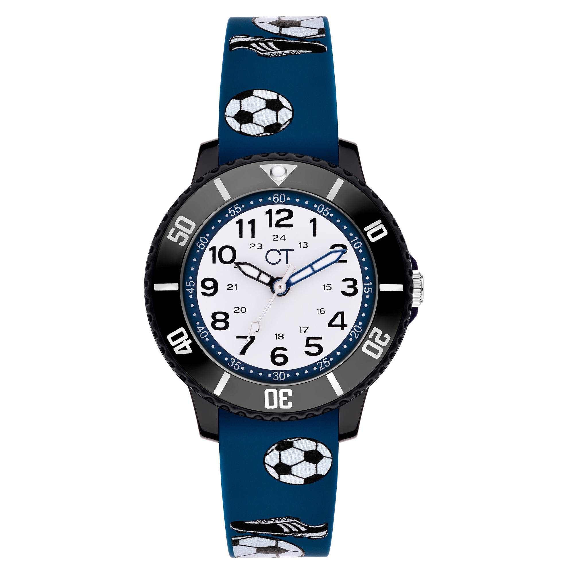 COOL TIME Jungen Quarzuhr "The Cool New Soccer"blau, Armbanduhren, Armbanduhr, Silikonarmband, Kinderuhr, Junge, analog