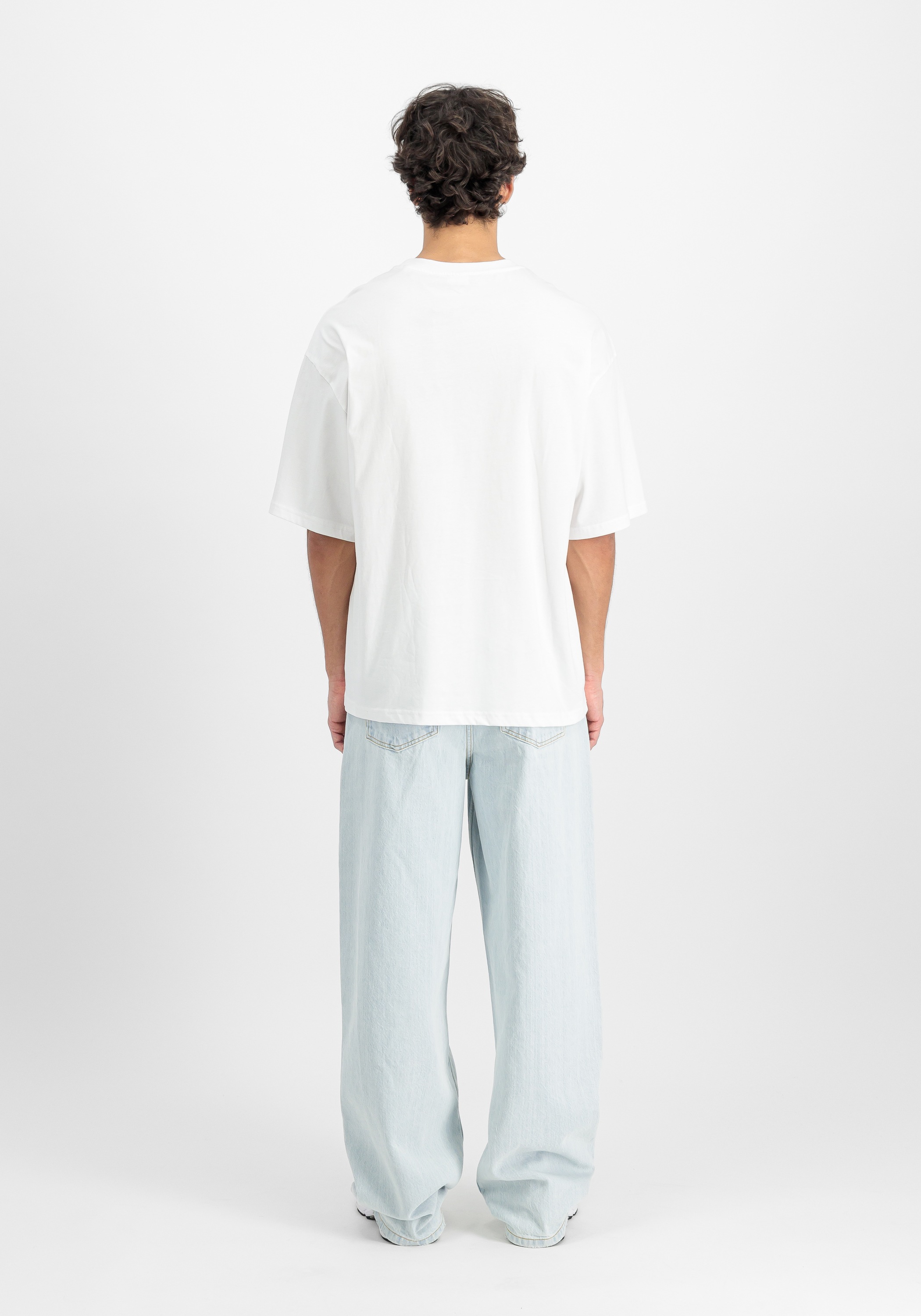 Alpha Industries Studio Edition T-Shirt, Herren, Gr. L, Weiß 3