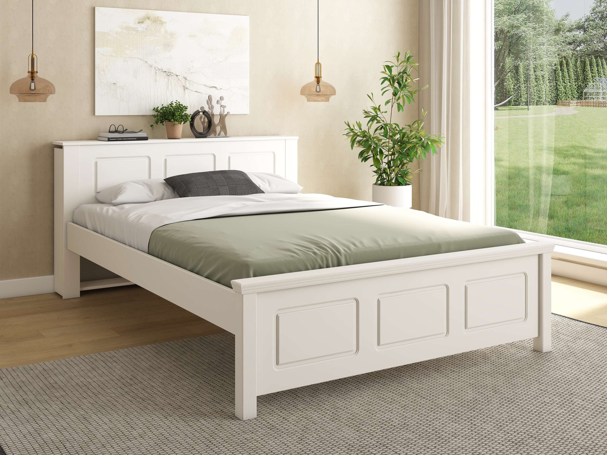 OTTO home Bett »Malme, mit unsichtbaren, herausziehbaren Regalen, maximaler Stauraum« Liegefläche 140x200cm,  inklusive Lattenrost, Made in EU, FSC® zertifiziertes Massivholz