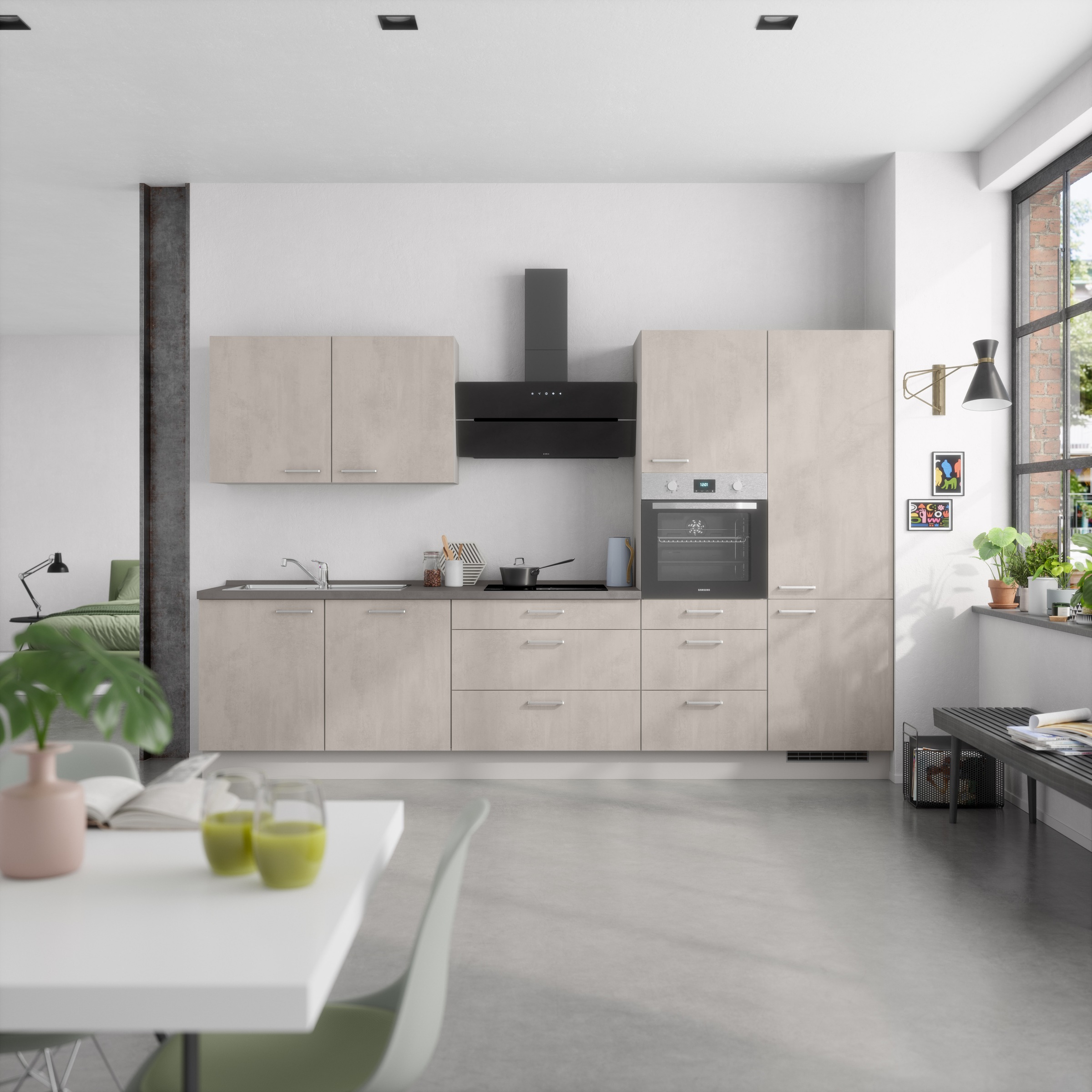 nobilia Küchenzeile ""Riva II"" vormontiert, Ausrichtung wählbar, Breite 33 günstig online kaufen