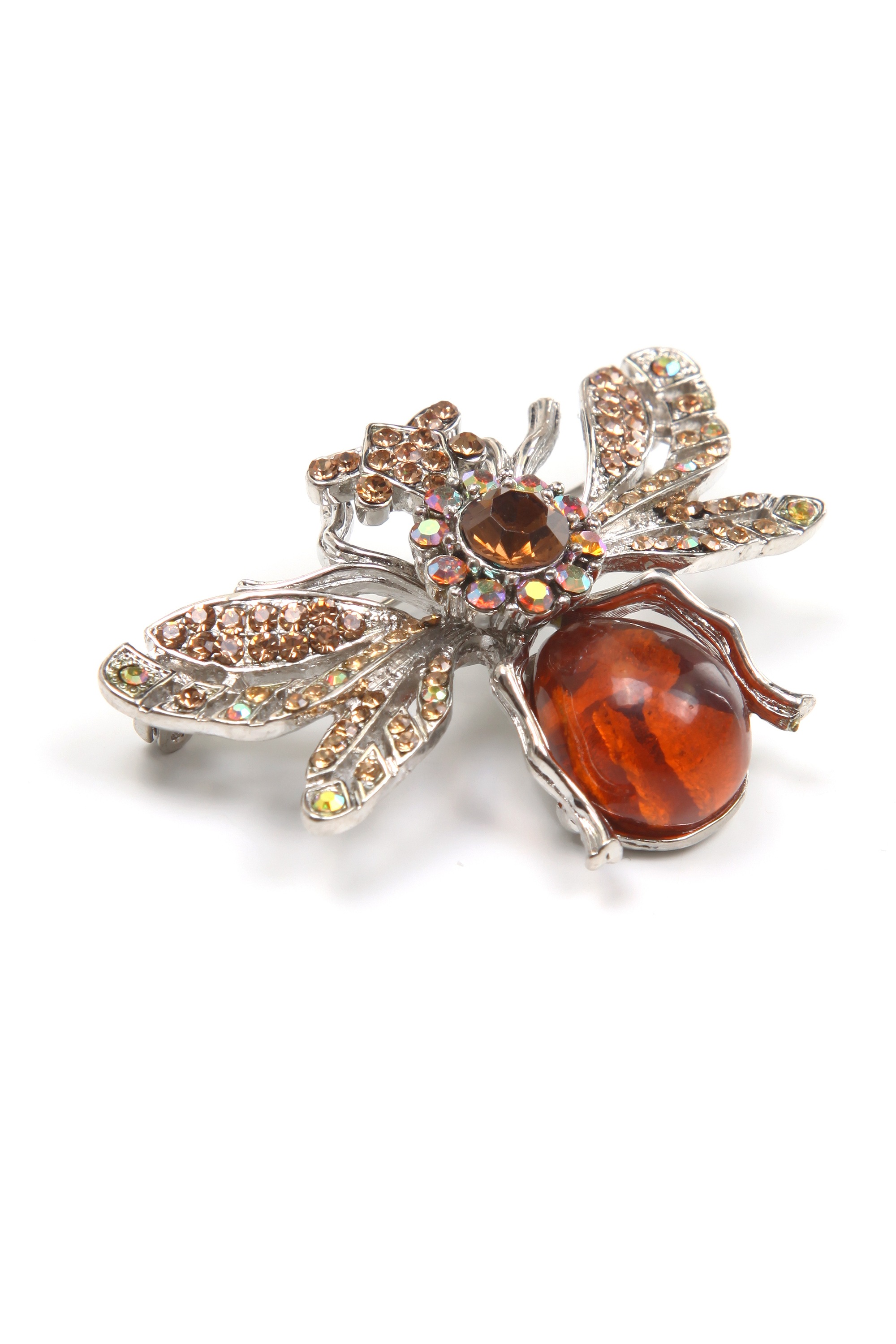 COLLEZIONE ALESSANDRO Brosche »Tine«, mit Glassteinen