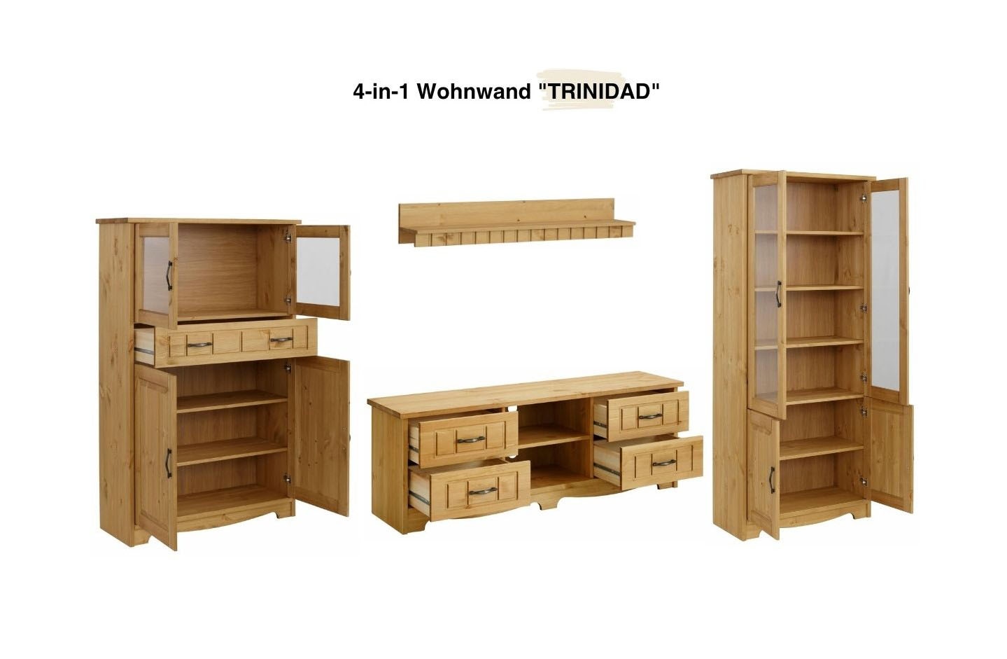 OTTO home Wohnwand »Trinidad« Set, 4 Stk. tlg.