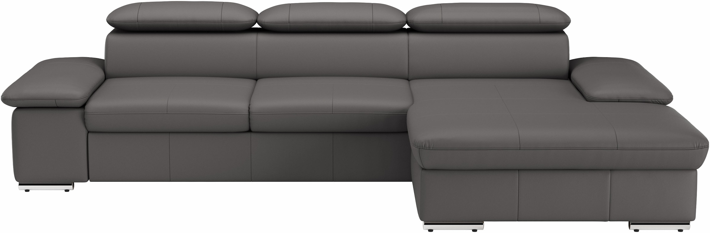 sit&more Ecksofa "Valantine L-Form, B: 286 cm" mit Arm- & Kopfteilverstellung, optional mit Schlaffunktion
