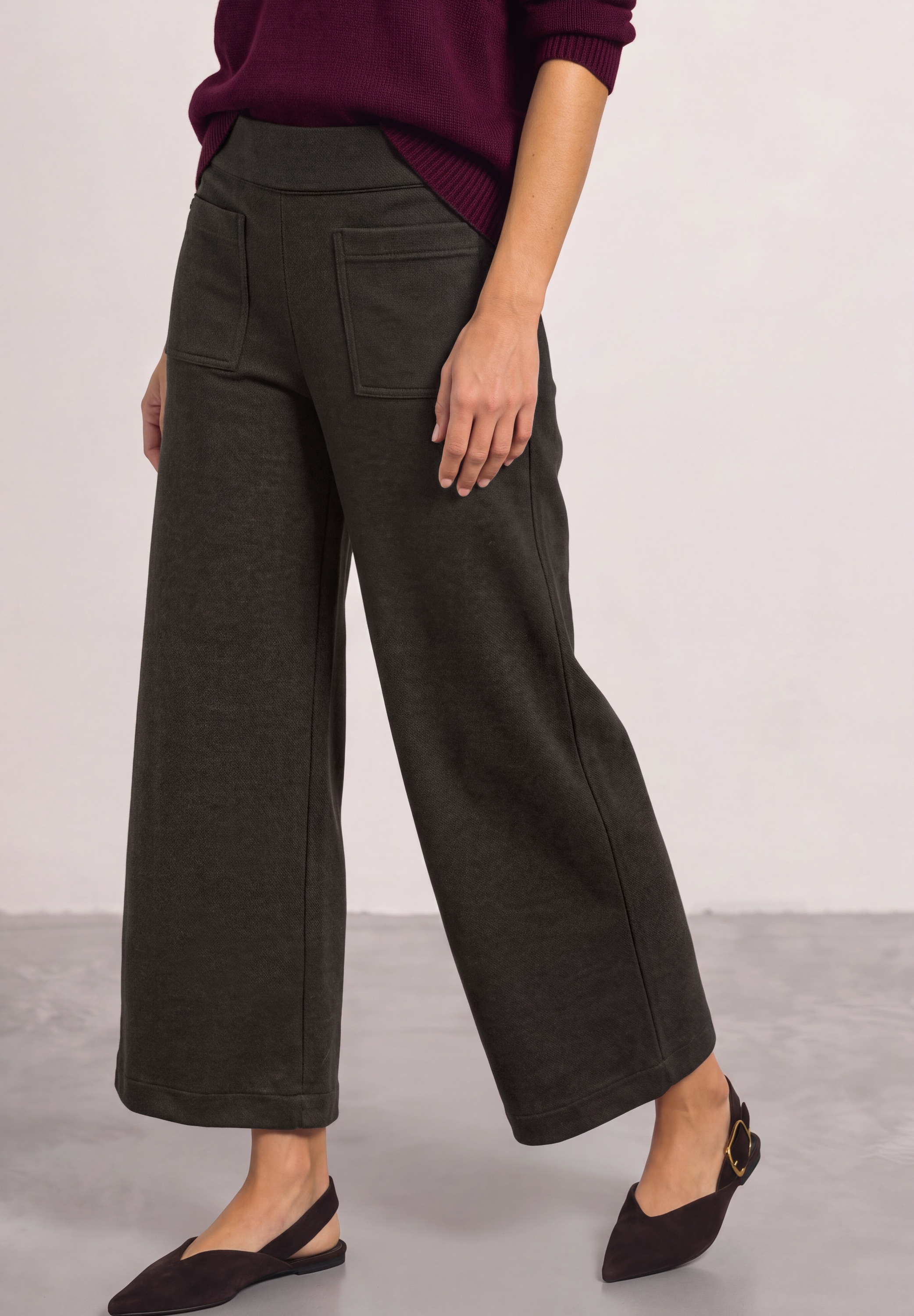 STREET ONE Stoffhose  mit Wide Legs