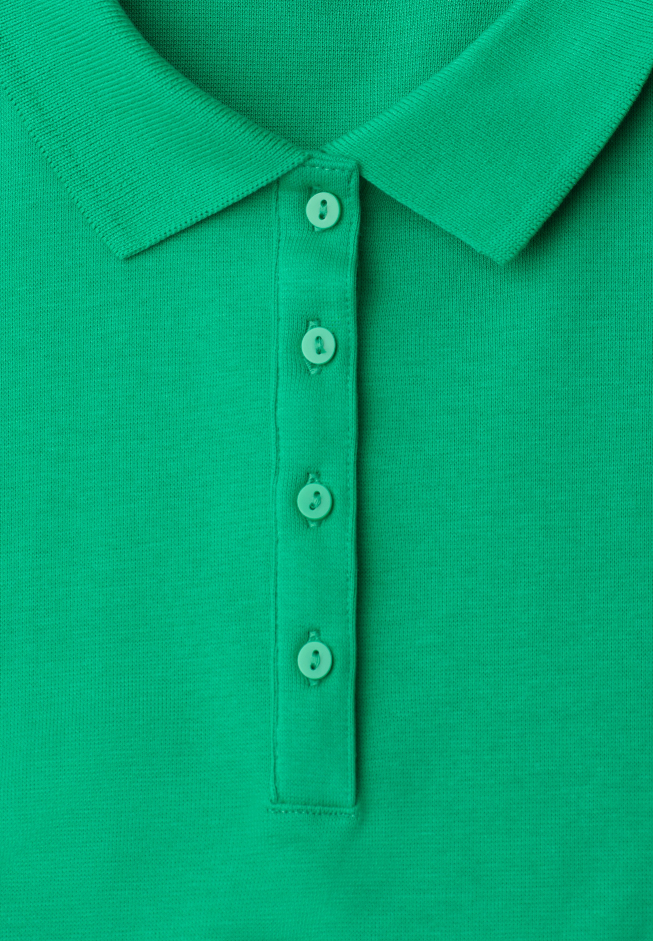 STREET ONE Poloshirt aus Baumwolle mit Stretchante