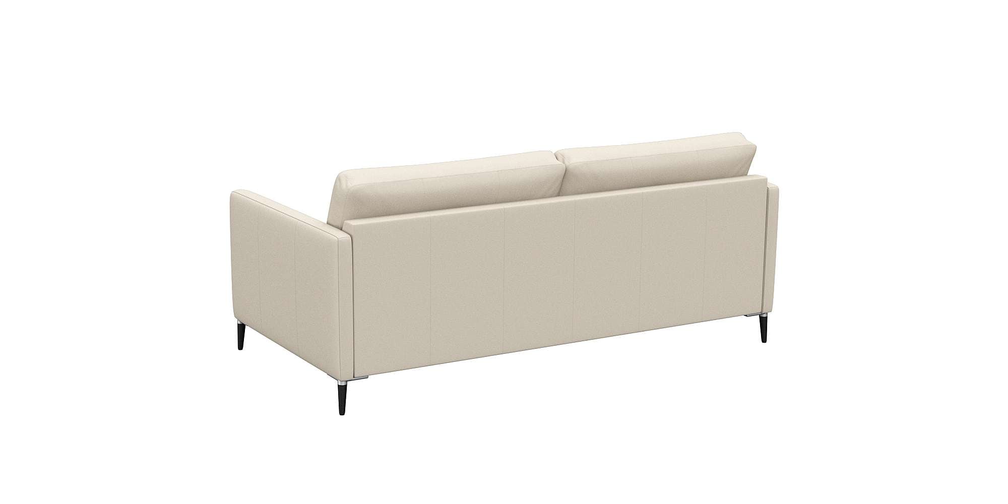 FLEXLUX 2,5-Sitzer »Fiore, super bequem durch hochwertigen Sitzaufbau mit Kaltschaum«, schmale Armlehnen, Füße Alu+schwarz