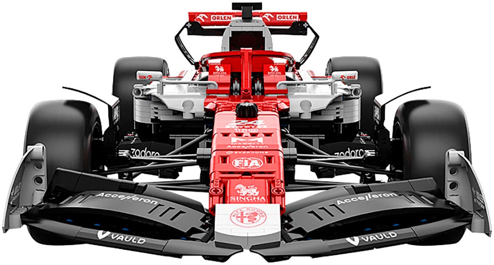 Jamara Modellauto »Bricks Bausätze, Alfa Romeo F1 C42, 1:8, rot«, besteht aus 2306 Teilen