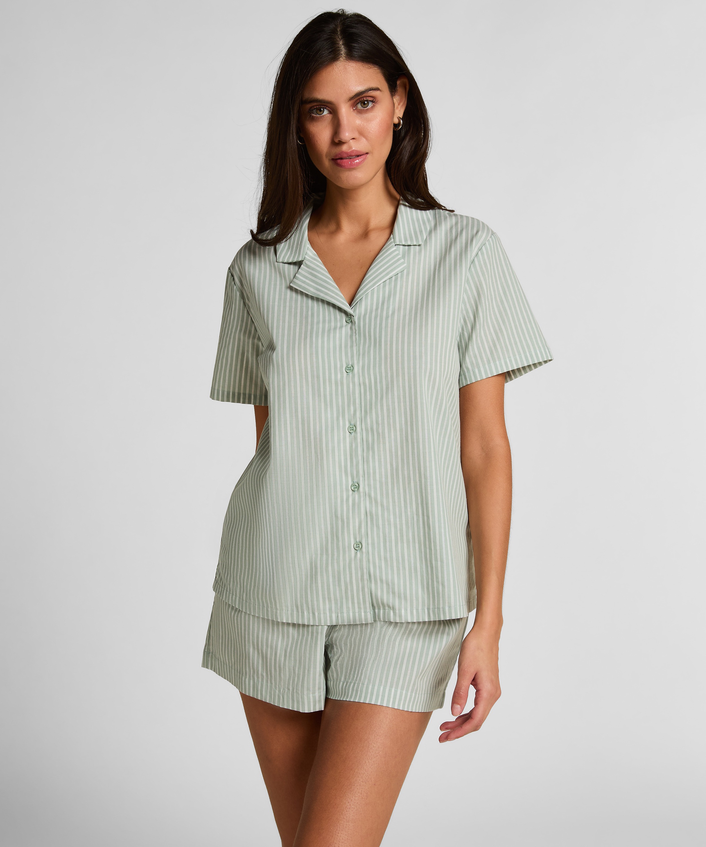 Hunkemöller Pyjama »Gewebte Jacke mit Streifen«