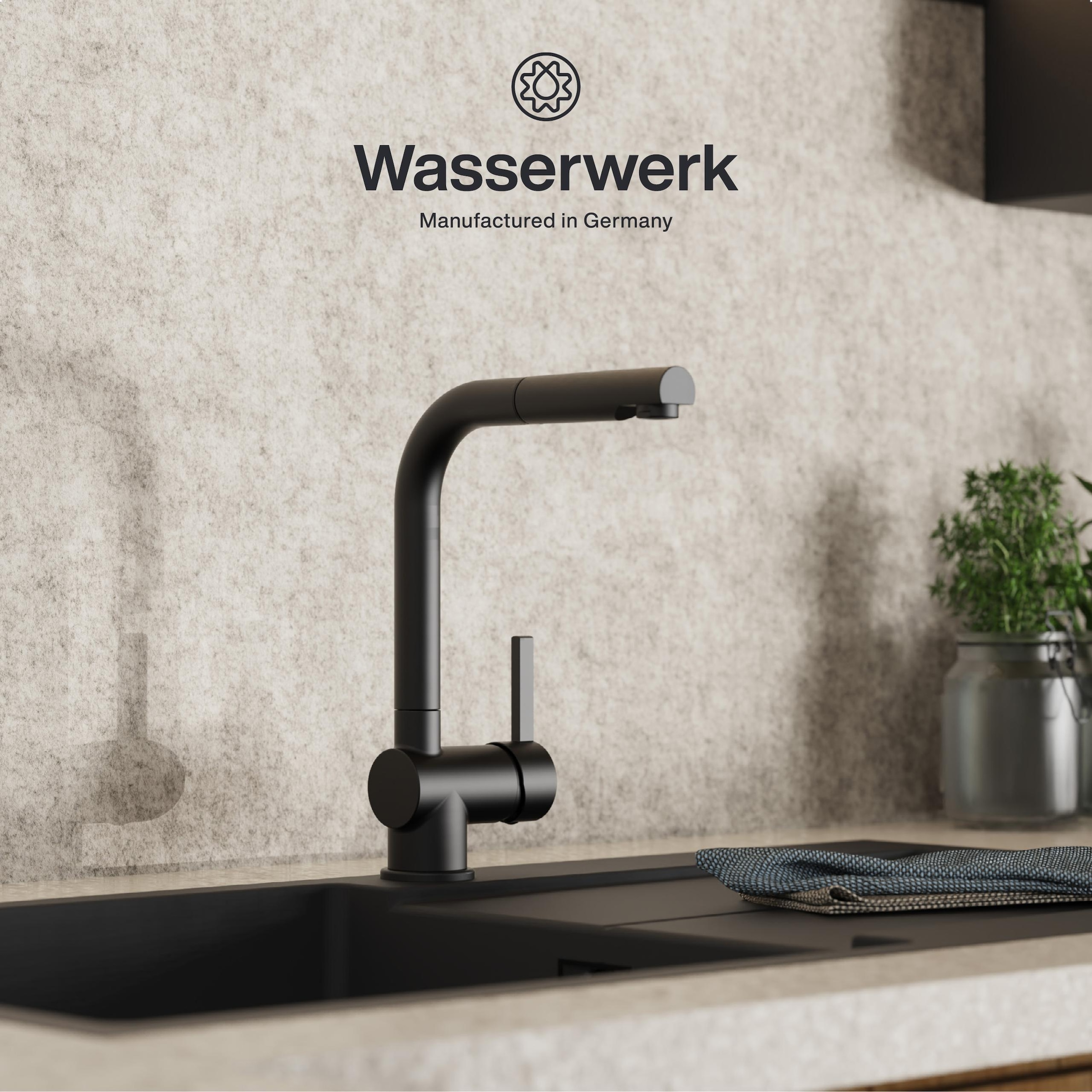 WASSERWERK Spültischarmatur »WK 4, Wasserhahn, Küche, Einhebelmischer«