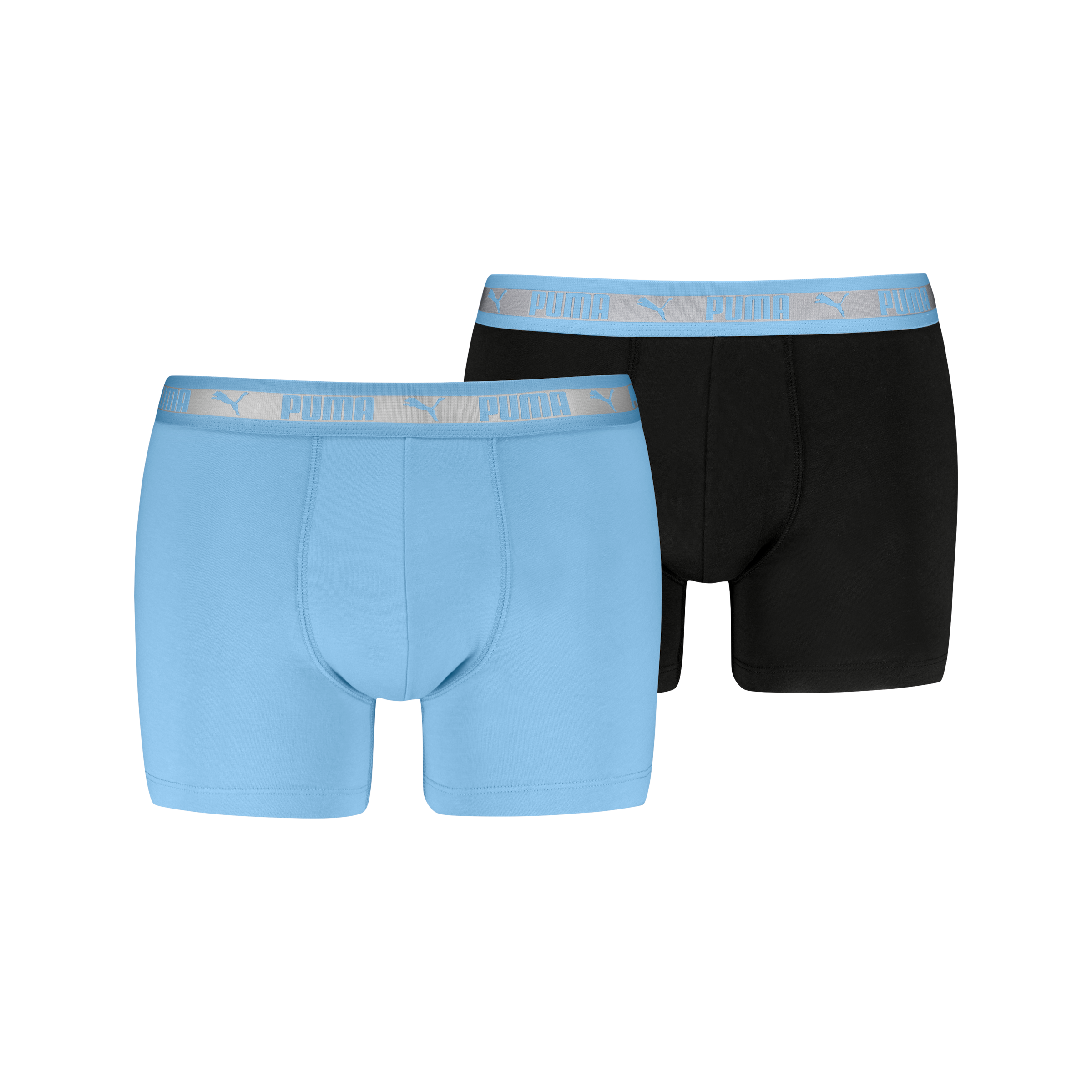 PUMA Boxershorts "PUMA MEN CHROMATIC WAISTBAND BOXERS 2P", elastischer Logo günstig online kaufen