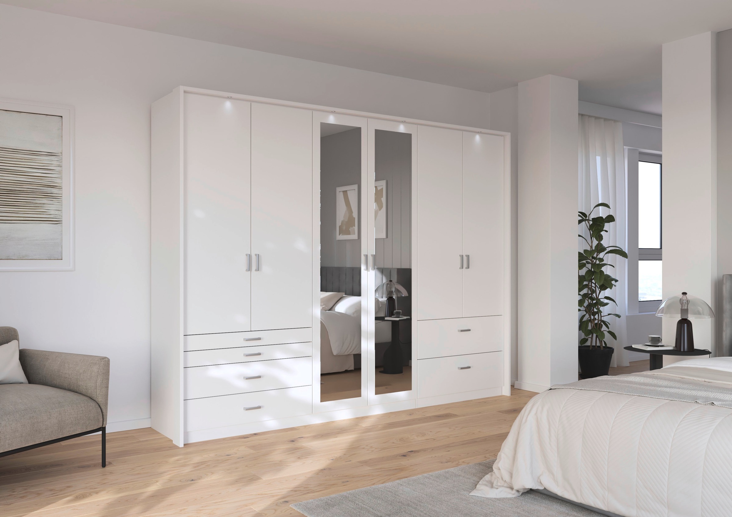 rauch Drehtürenschrank "Kleiderschrank Schrank Garderobe Wäscheschrank WILD günstig online kaufen