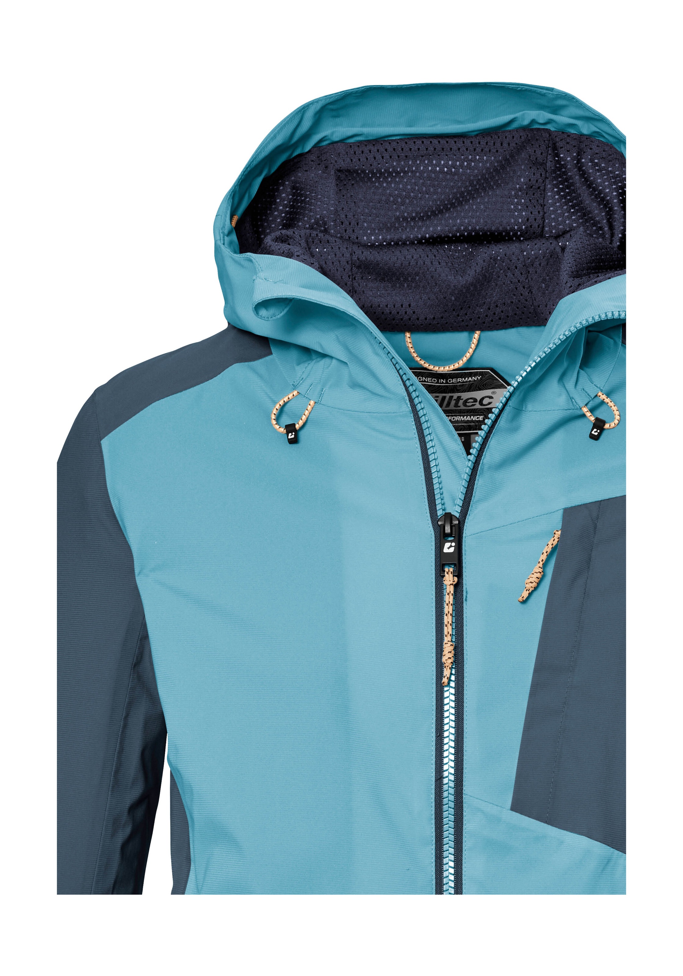 Killtec Outdoorjacke »KOS 83 WMN JCKT«, Damenjacke: Colourblock, wasserdicht, atmungsaktiv, PFAS-frei