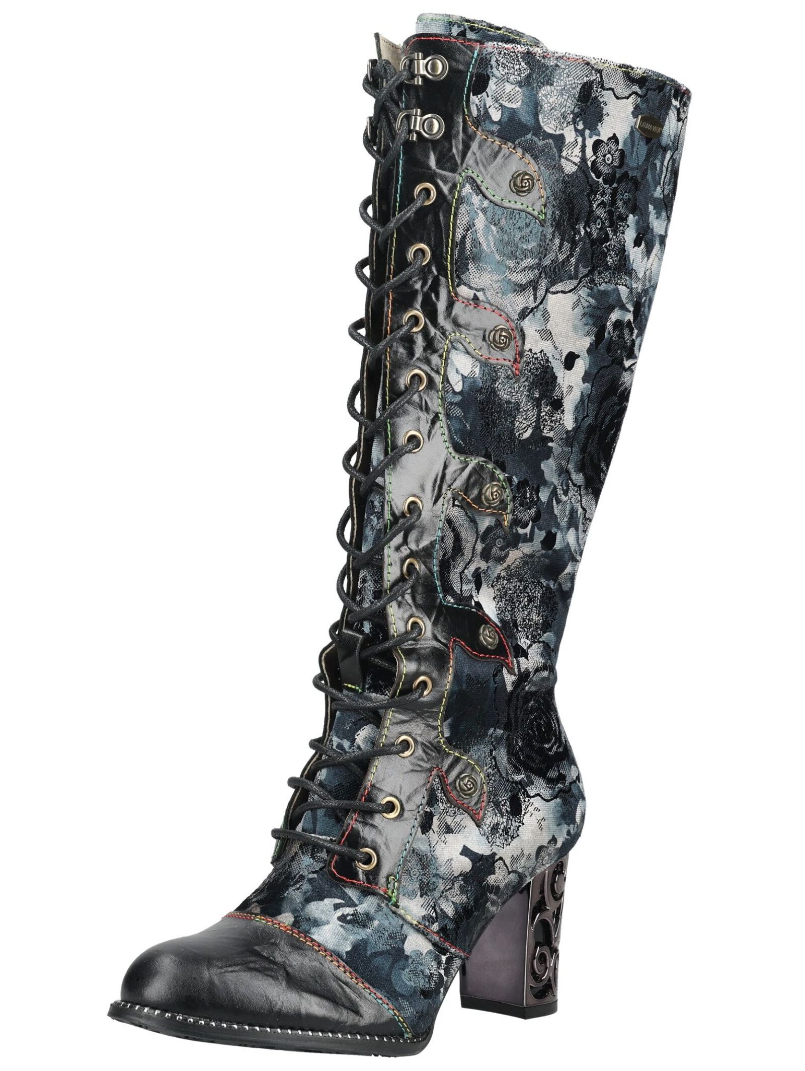LAURA VITA High-Heel-Stiefel "LAURA VITA Stiefel Leder/Textil"