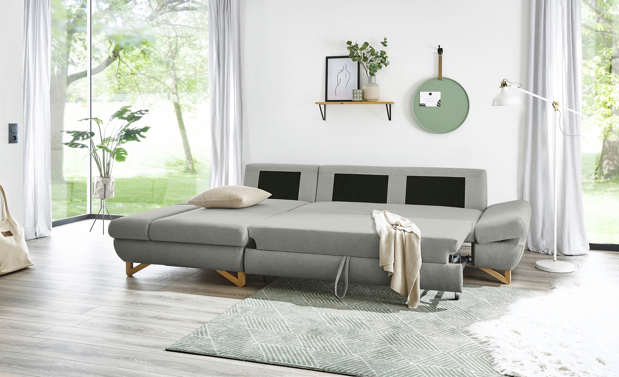 INOSIGN Schlafsofa »City/Giron«, komfortable Bettfunktion (Liegefläche 245 x 138 cm), sowie Bettkasten
