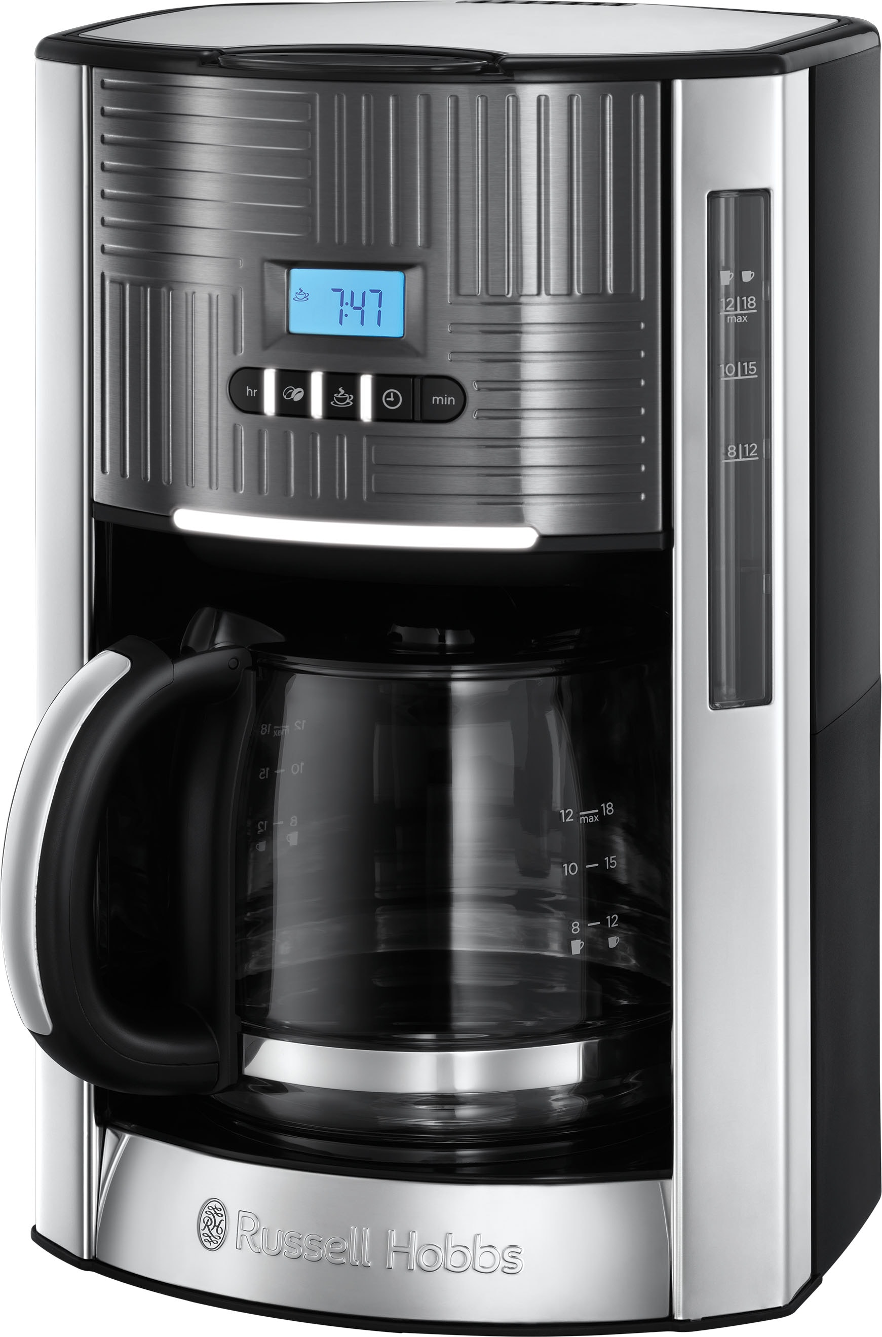 RUSSELL HOBBS Filterkaffeemaschine "Geo Steel 25270-56" 1,5 l Kaffeekanne Papierfilter 1x4