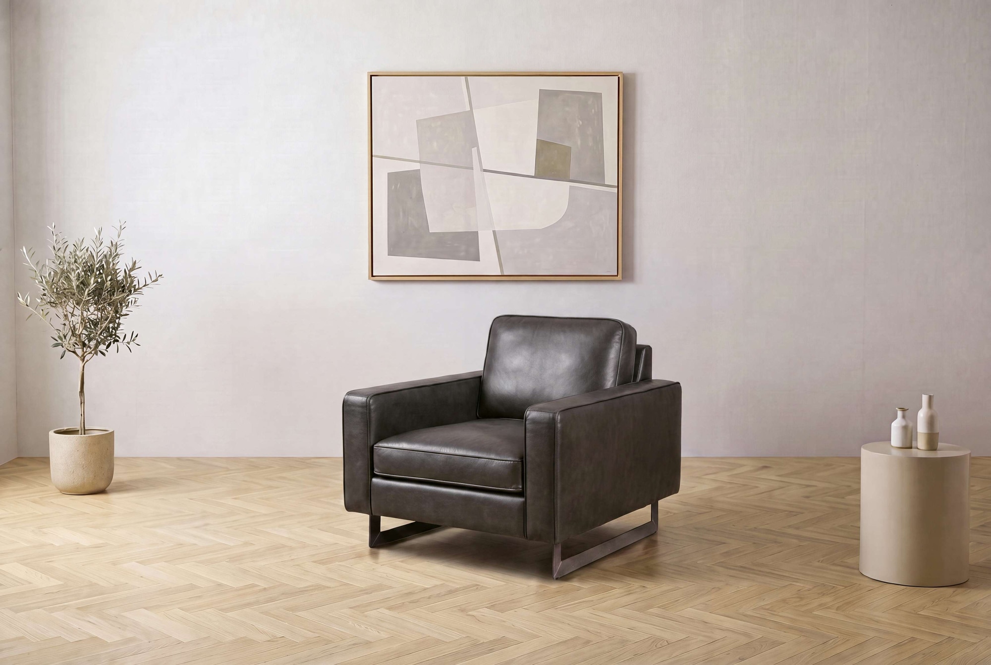 OTTO home Loveseat "Pinto 105 cm, Cord, Chenille, Lederoptik" mit Keder, Metallfüßen und auch in Cord Bezug erhältlich