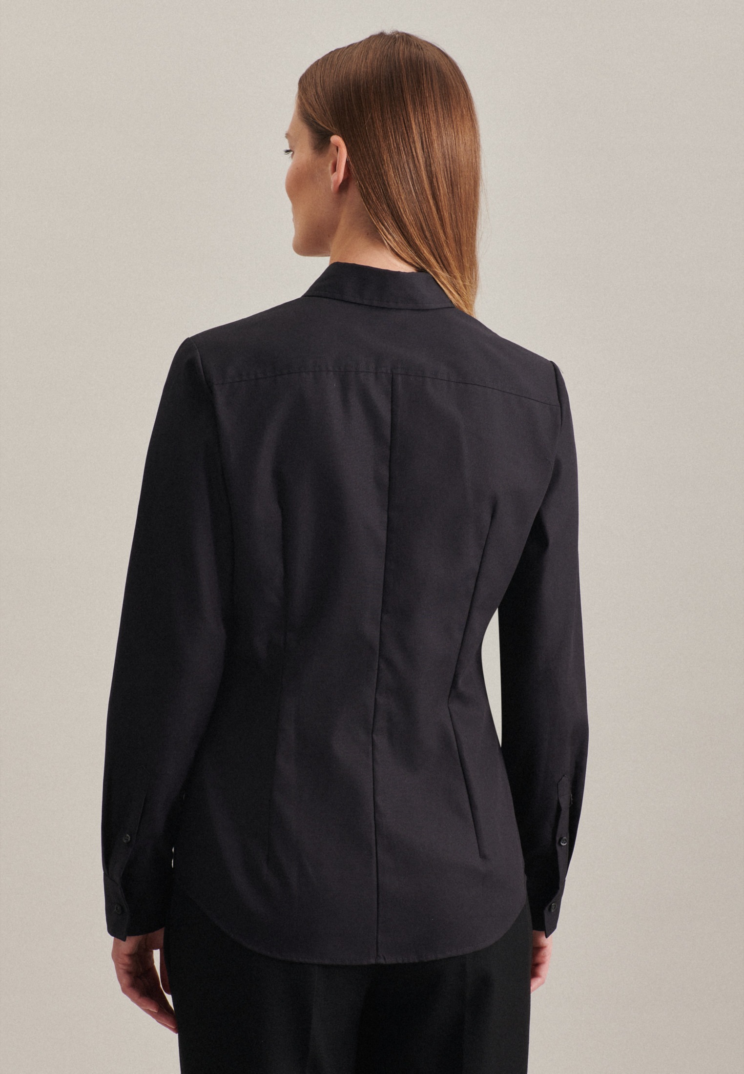 seidensticker Hemdbluse, 1/1 Kragen Uni günstig online kaufen