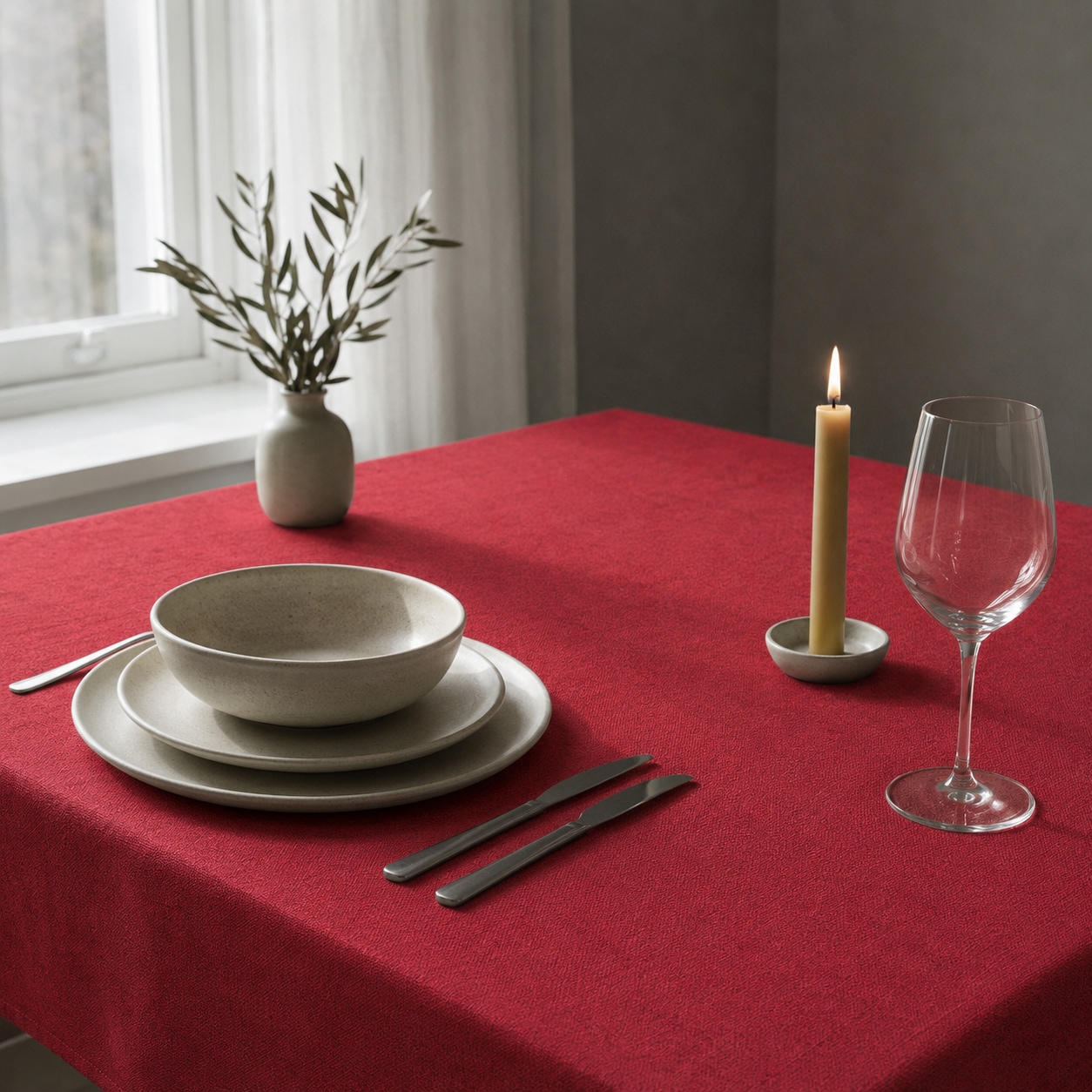 OTTO home Tischdecke "Meellon eckig und rund" unifarben, verschiedene Größen, Esszimmer, Wohnzimmer, Dekoration