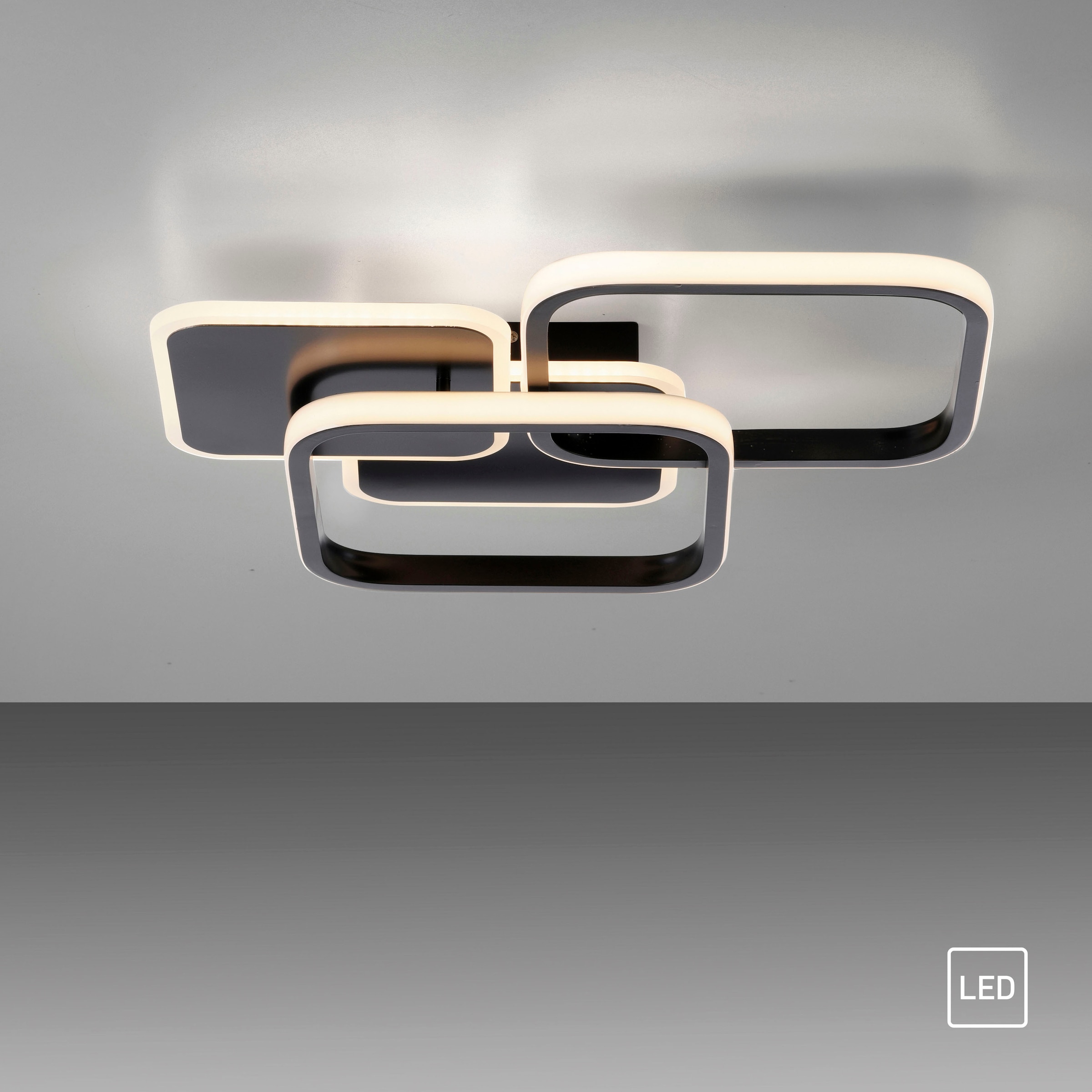 JUST LIGHT Deckenleuchte »SEVENT«, 1 flammig, Leuchtmittel LED-Board | LED fest integriert, LED