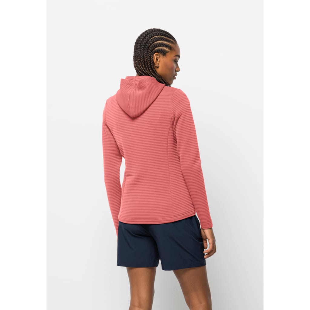 Jack Wolfskin Kapuzenfleecejacke »MODESTO HOODED JKT WOMEN«, mit Kapuze