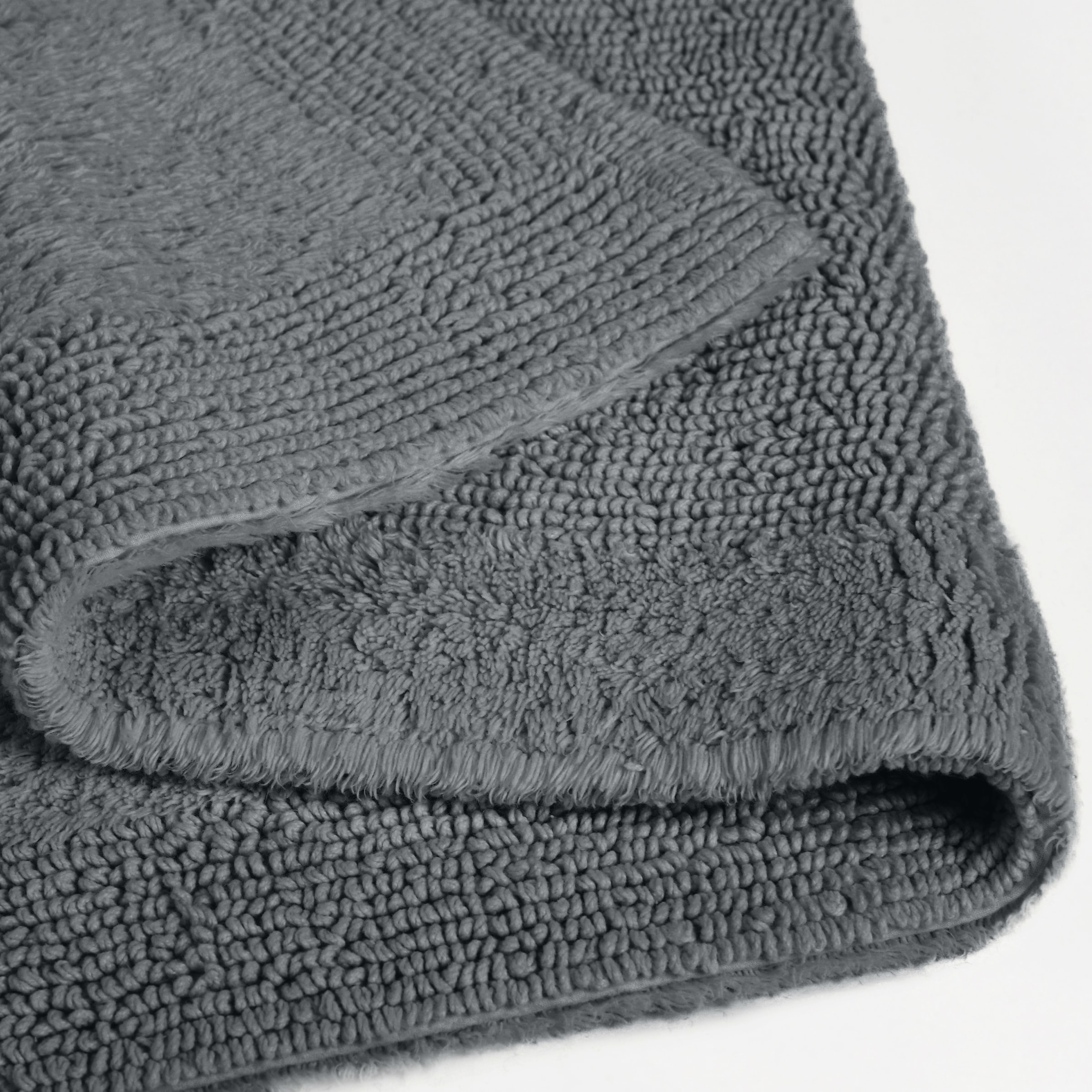 my home Badematte »Kapra, Badvorleger, Badezimmer Teppich«, beidseitig nutzbar-fußbodenheizungsgeeignet-strapazierfähig, mit Bordüre, Badteppich, Badematte, Baumwolle