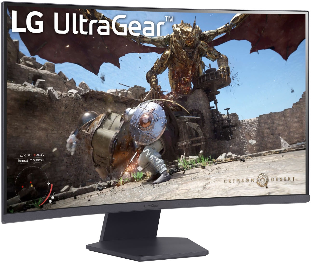 LG Curved-Gaming-Monitor »32GS60QX«, 80 cm/32 Zoll, 2560 x 1440 px, QHD, 1 ms Reaktionszeit, 180 Hz