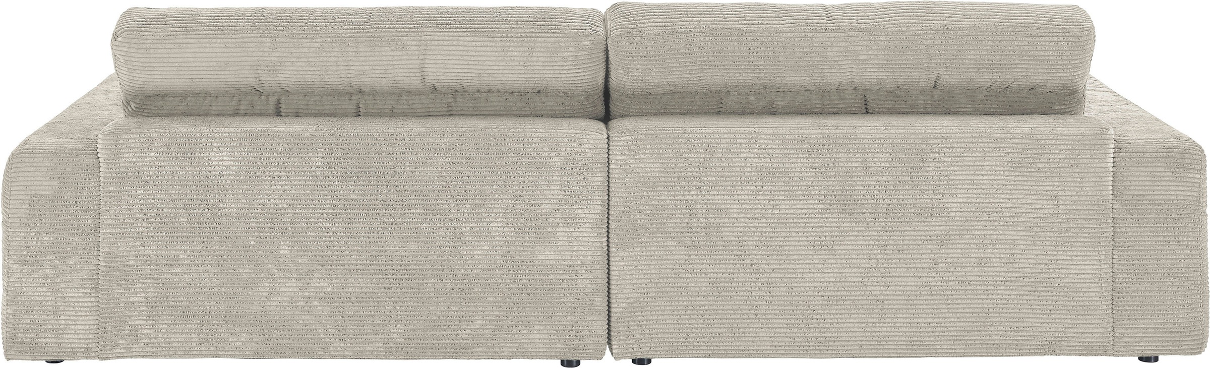 3C Candy Ecksofa »Stripes Mega-Sofa, bequem und komfortabel, L-Form«, Lose Rückenkissen, mit feiner Quersteppung, Cord-Bezug