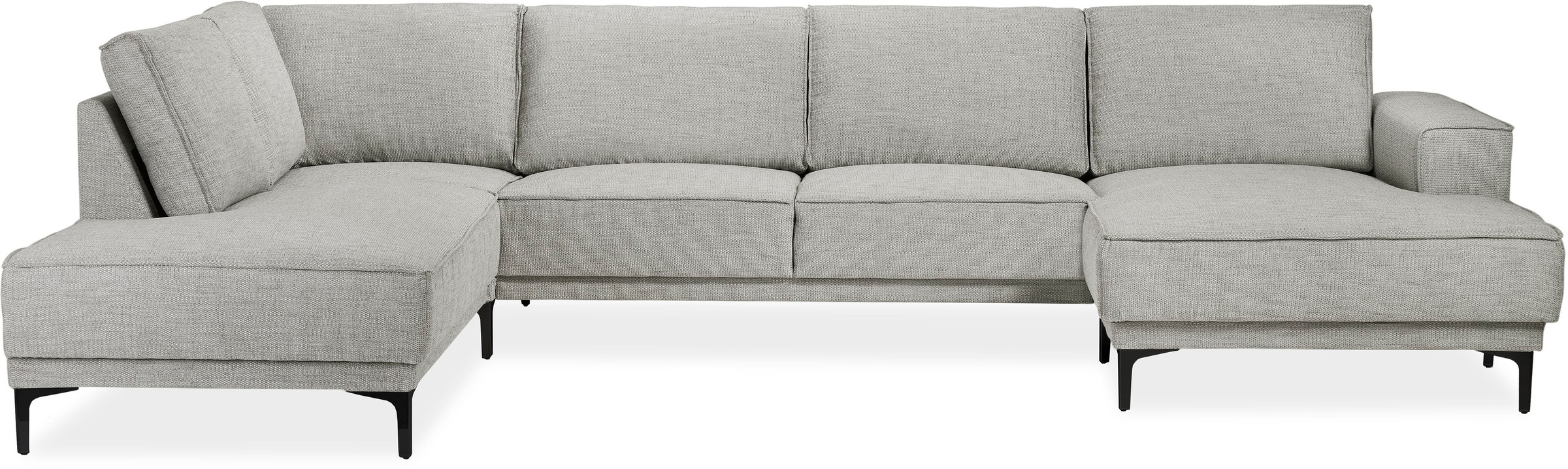 Places of Style Wohnlandschaft "XXL Sofa Oland, Struktur, Flachgewebe, Luxu günstig online kaufen