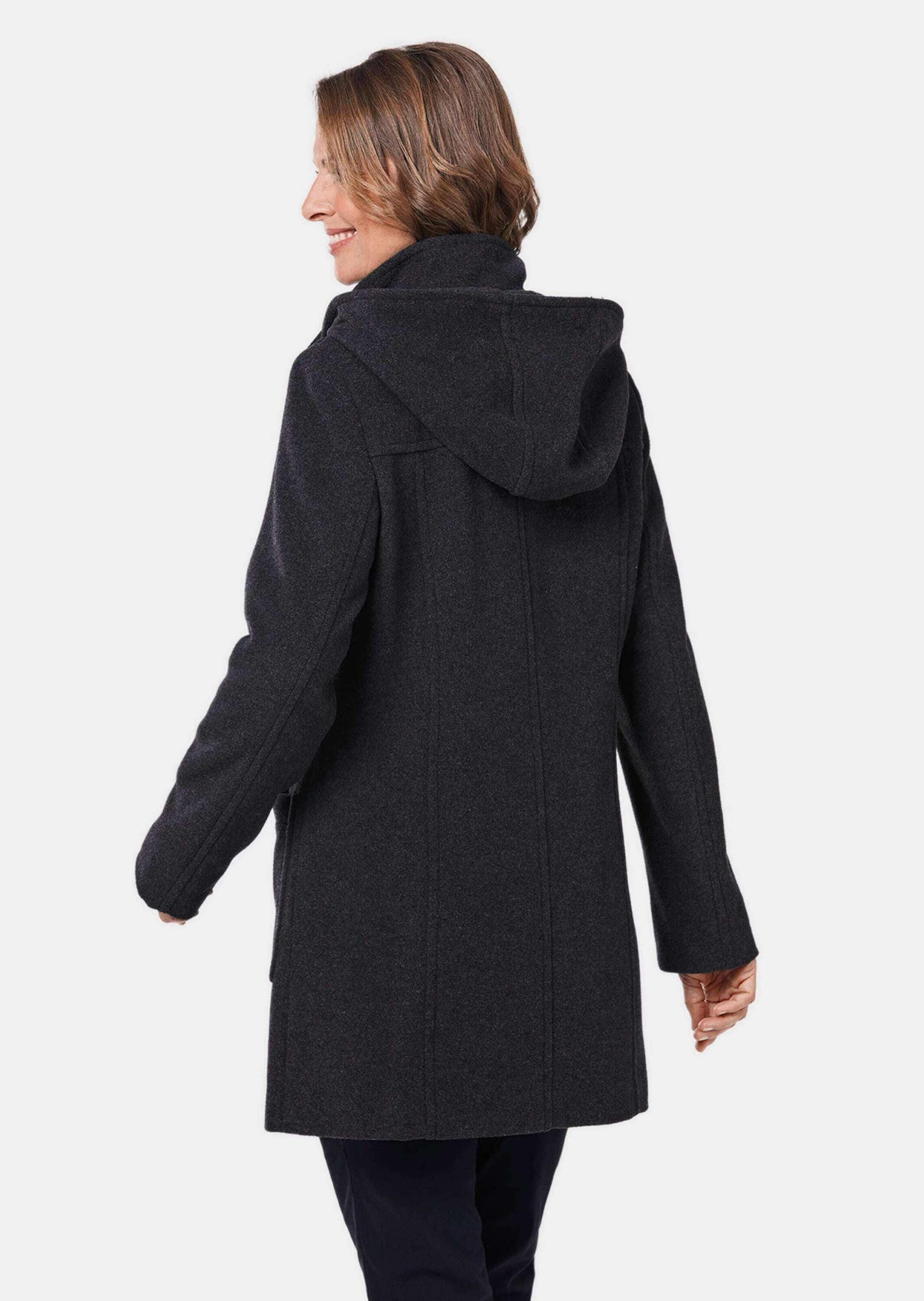 GOLDNER Langmantel »Kurzgröße Woll-Dufflecoat mit Kaschmirwolle«
