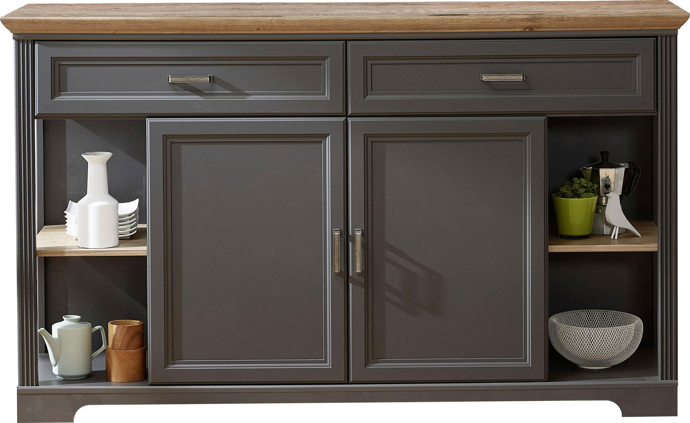 Innostyle Sideboard "Jasmin", Breite 171 cm, 2 Holztüren, 2 Schubkästen, 4 günstig online kaufen