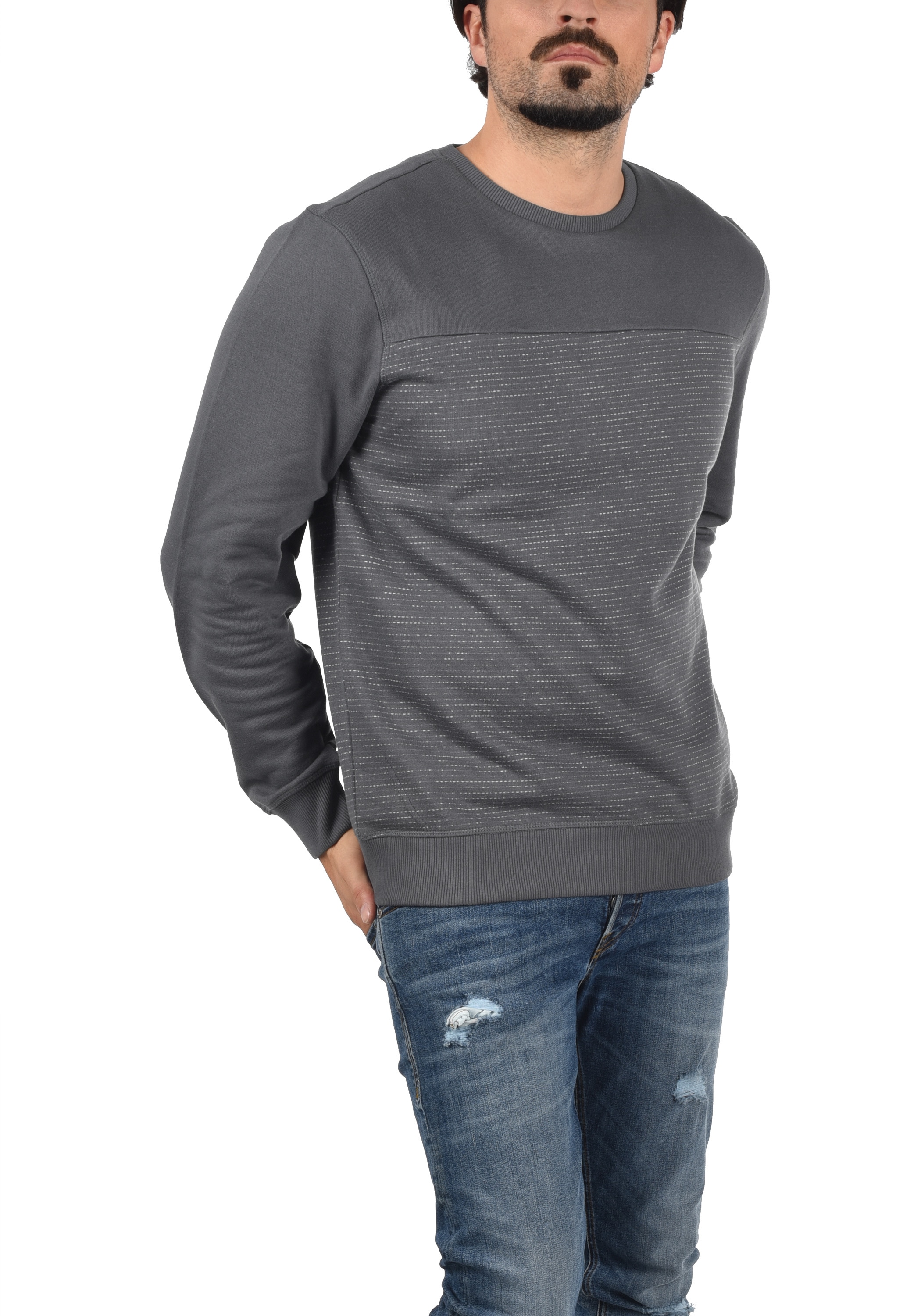 Blend Longpullover "BHTok", Klassisches Sweatshirt mit Rundhalsausschnitt günstig online kaufen