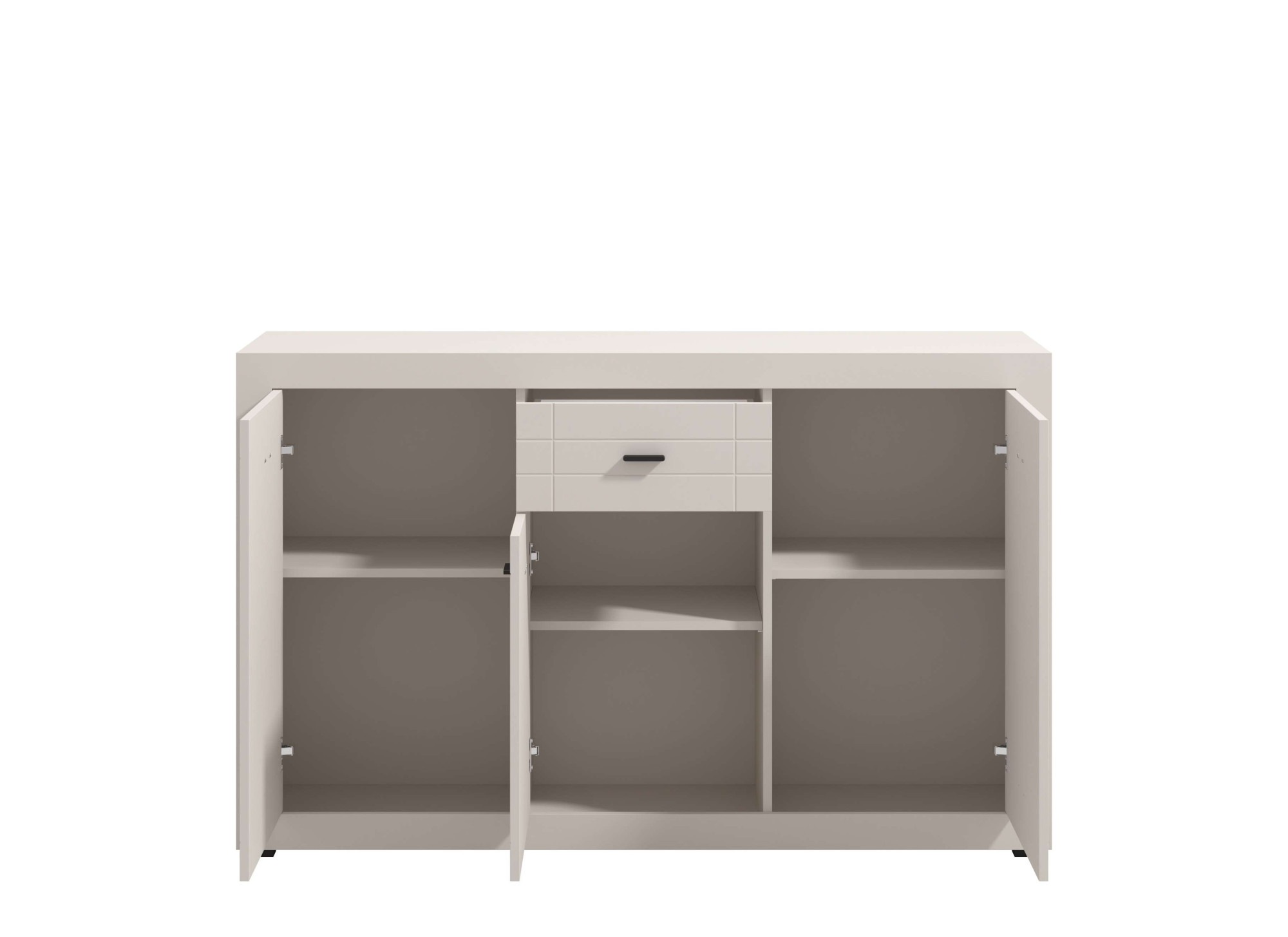 Home affaire Sideboard »Warwick Kombikommode, Schrank, Schubladenkommode« Modernes Sideboard: Kaschmir, 3 Türen & 1 Schublade, Heißfolienprägung