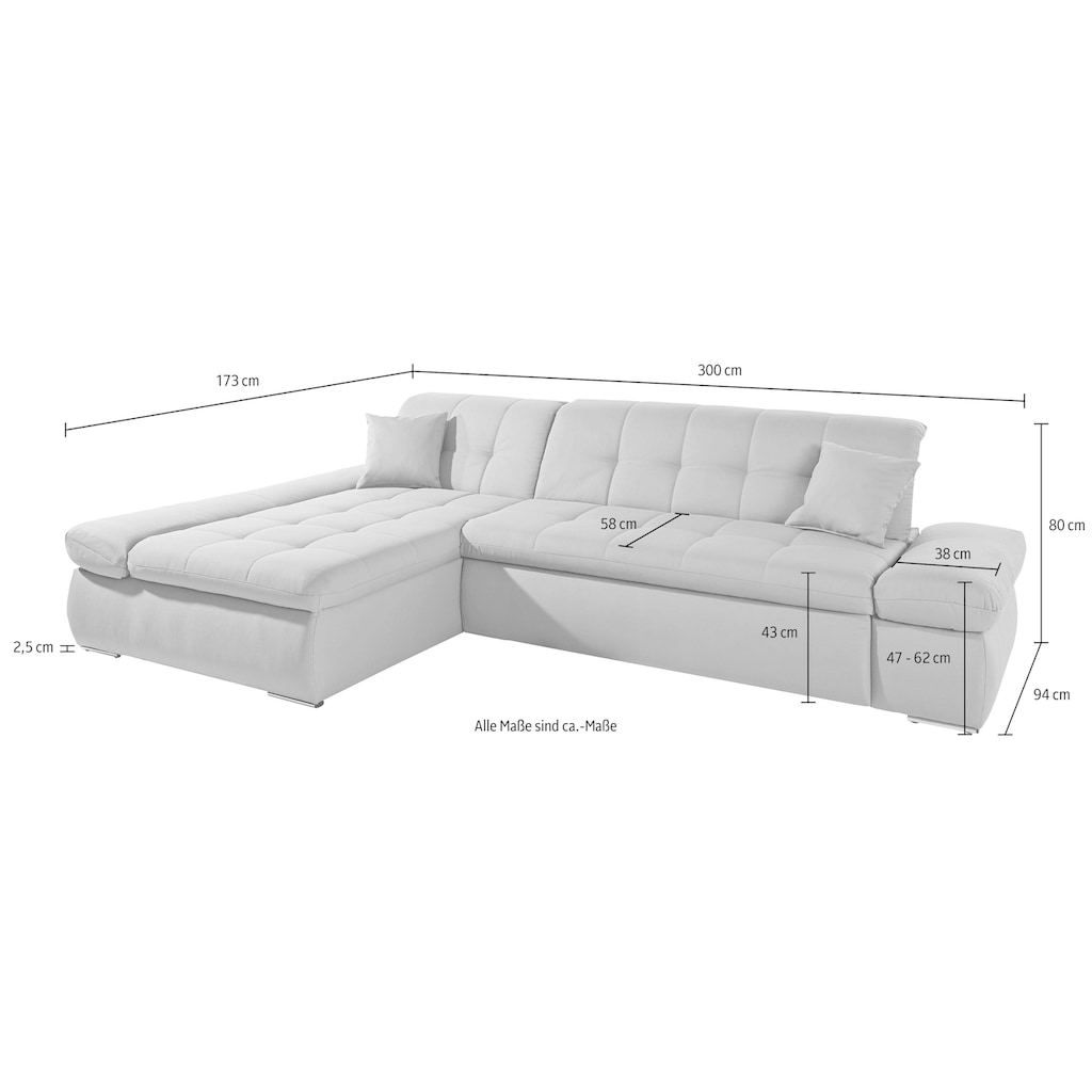 INOSIGN Ecksofa »L-Form«