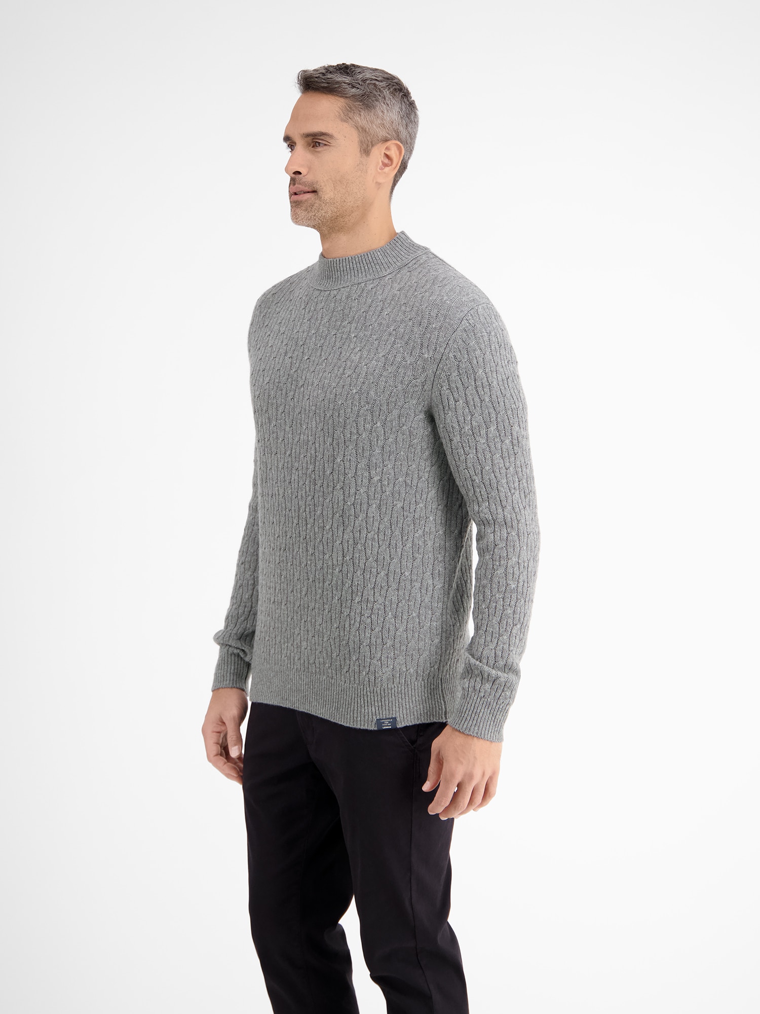 LERROS Strickpullover »LERROS Cable-Strickpullover mit Turtleneck«