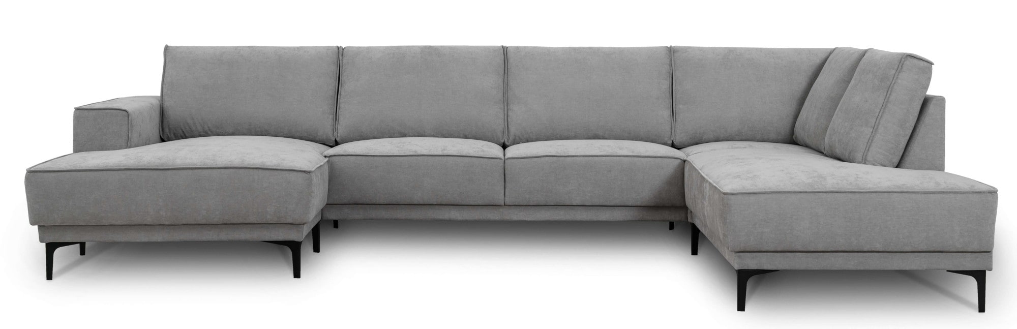 Places of Style Wohnlandschaft "XXL Sofa Oland, Struktur, Flachgewebe, Luxu günstig online kaufen