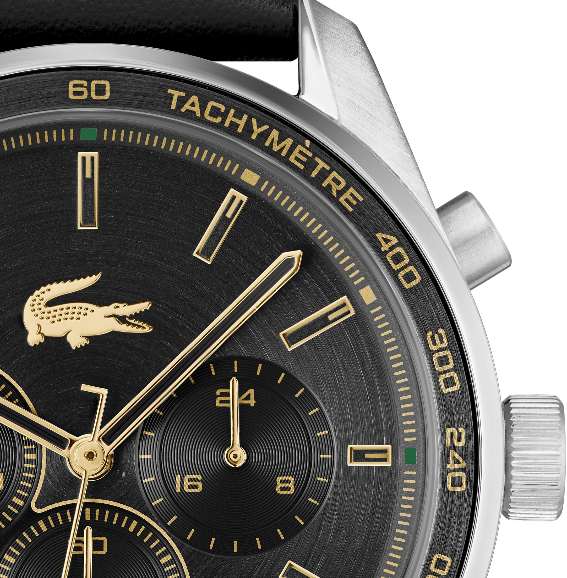 Lacoste Chronograph »BOSTON«, Armbanduhr, Quarzuhr, Herrenuhr, Tag, Stoppfunktion, Lederarmband