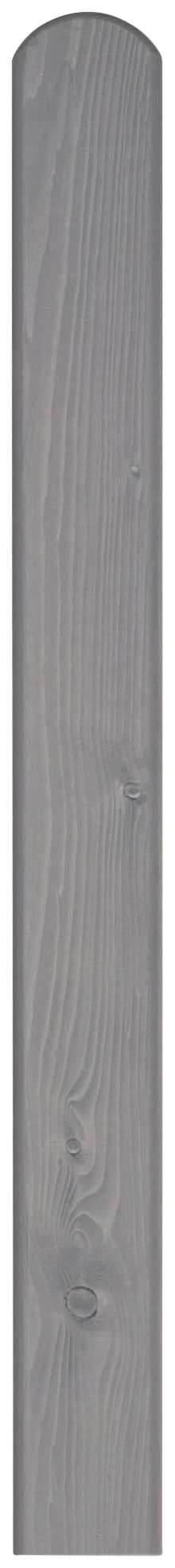 BM MASSIVHOLZ Zaunpfosten, 2 Stk., 100cm, grau, Zaunpfosten, Fichte, 9x9x100 cm