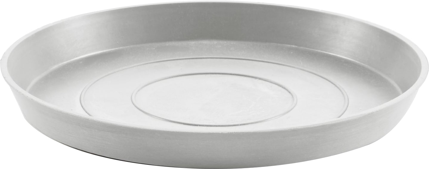 ECOPOTS Blumentopfuntersetzer "ROUND SAUCER White Grey", BxTxH: 36,5x36,5x3,5 cm